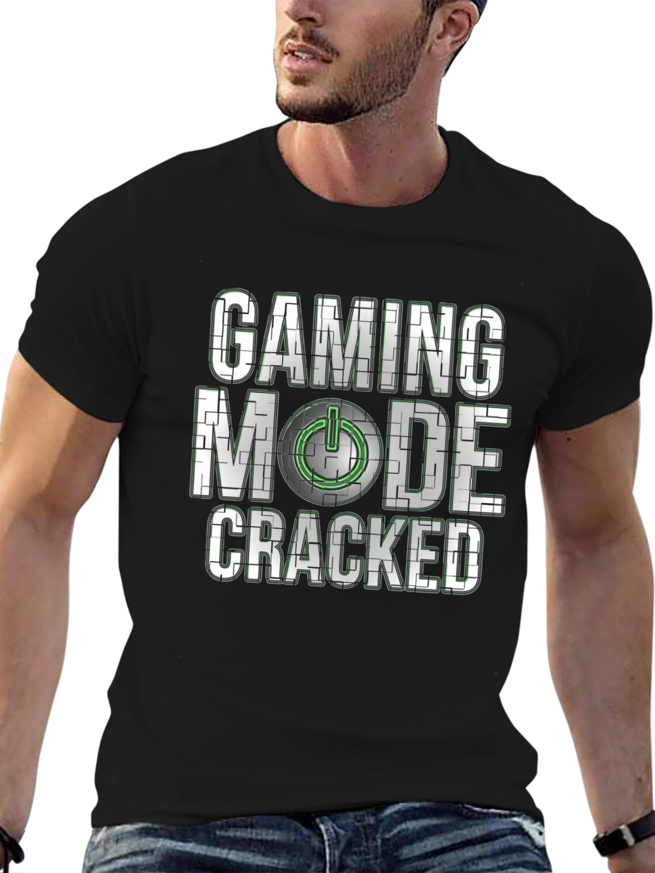 Gaming Mode Cracked T-Shirt
