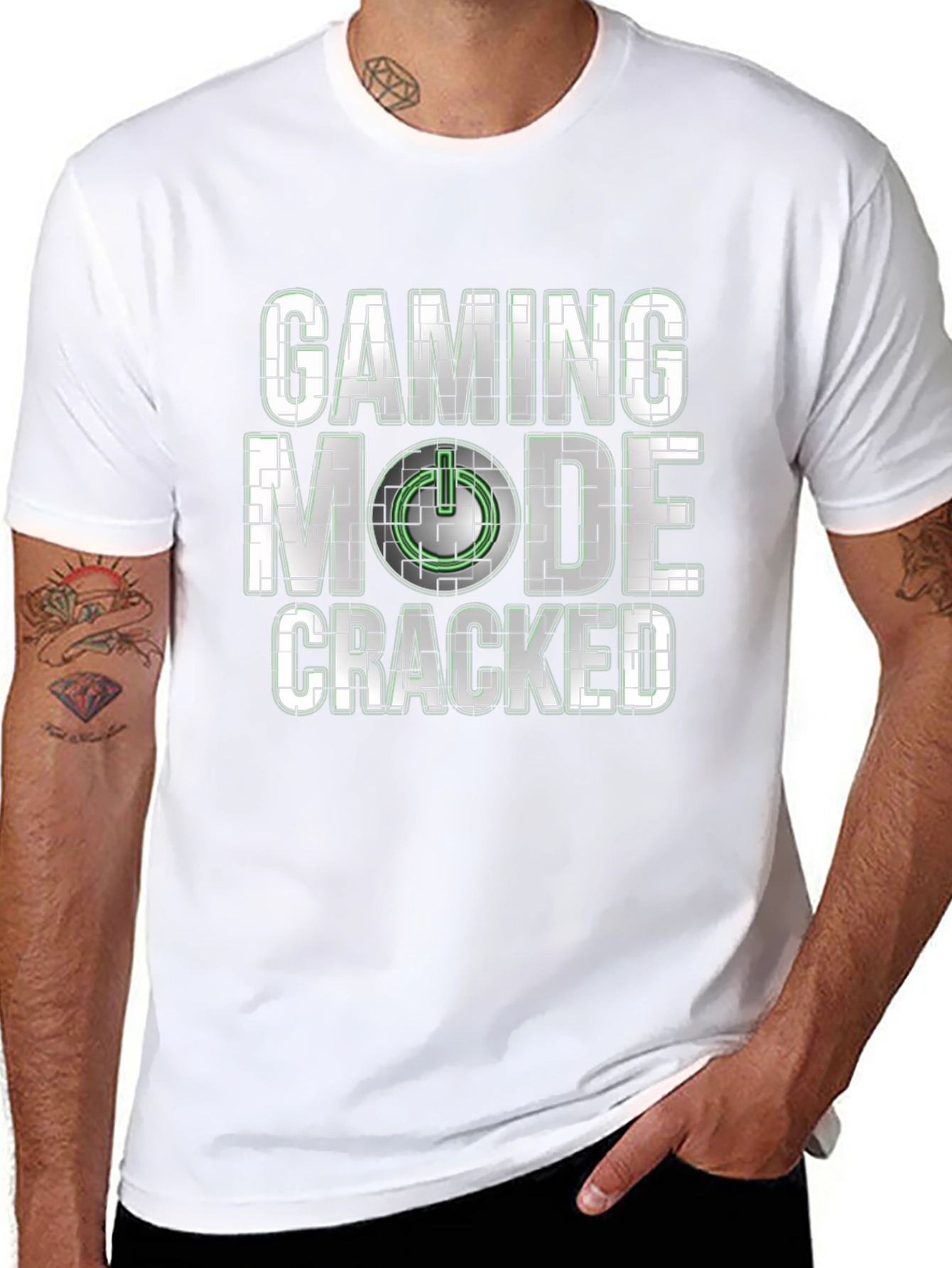 Gaming Mode Cracked T-Shirt