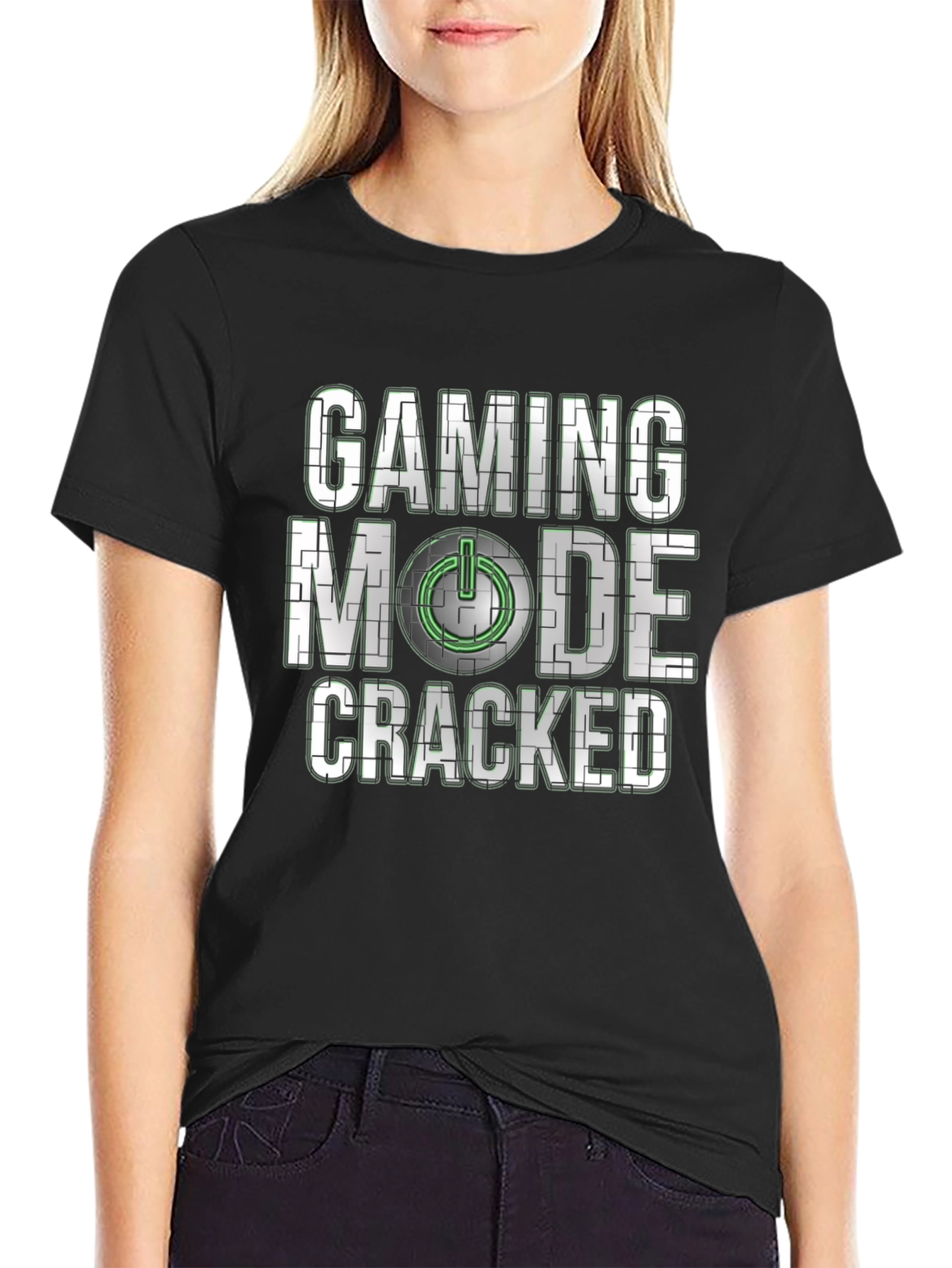 Gaming Mode Cracked T-Shirt