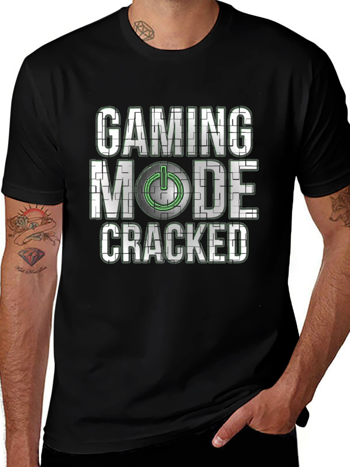 Gaming Mode Cracked T-Shirt