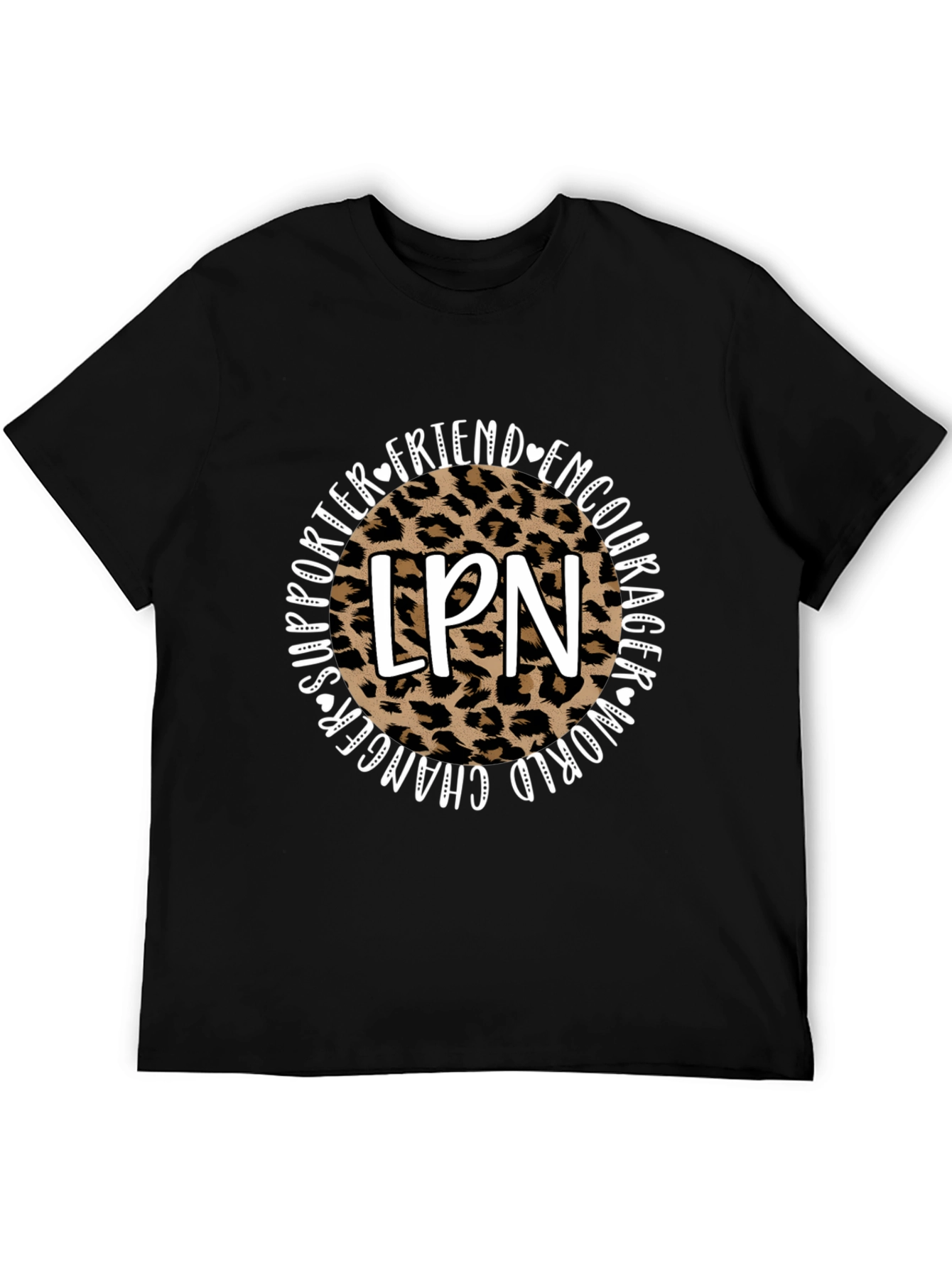 LPN Leopard Print T-Shirt - Friend Encourager Supporter