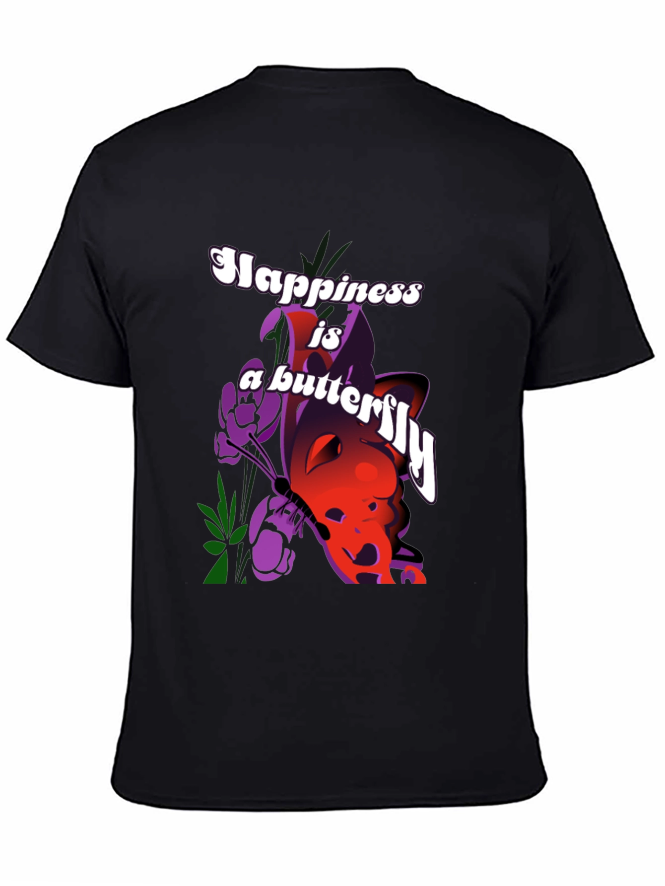Happiness Butterfly Graphic T-Shirt