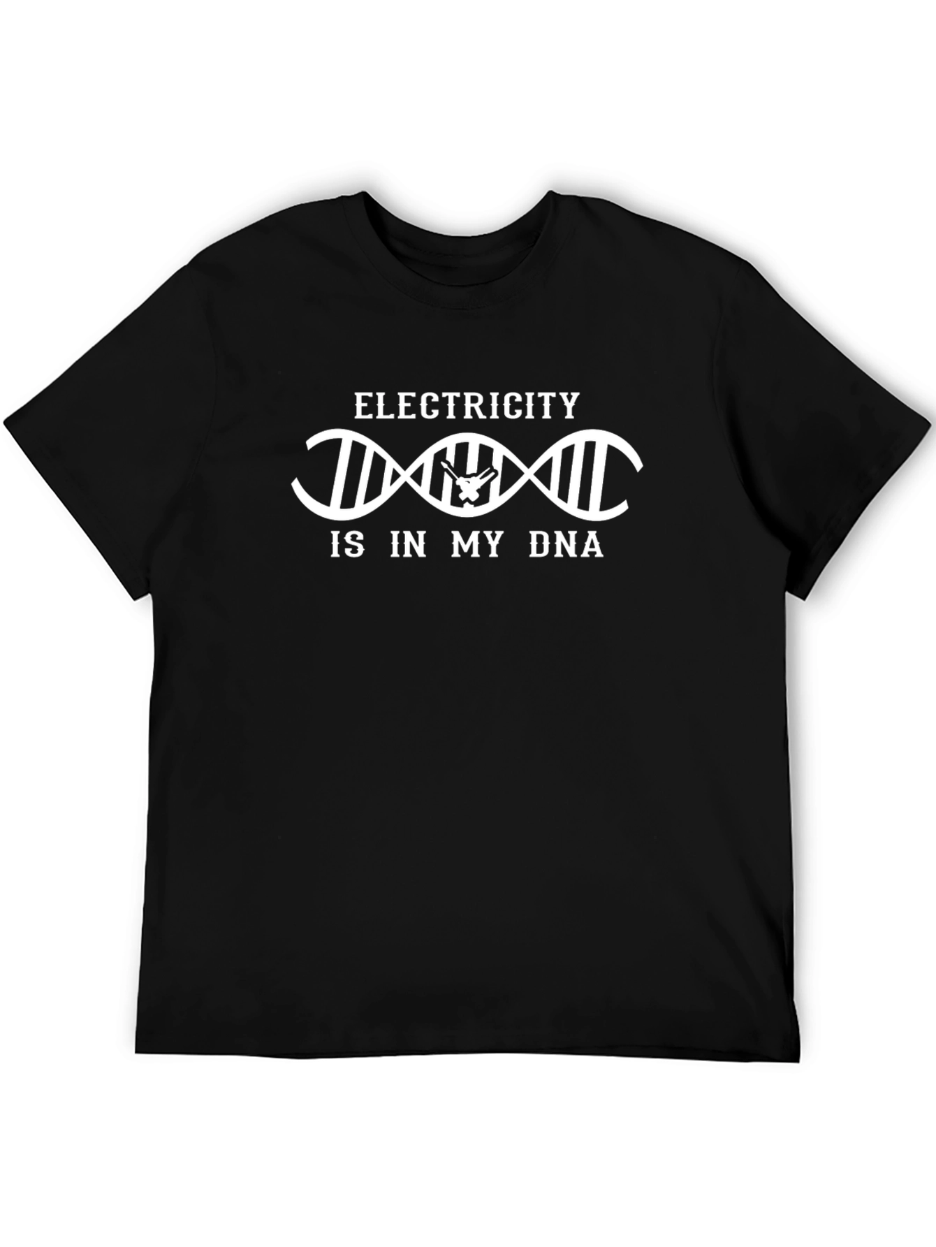 Electricity is in My DNA Black T-Shirt