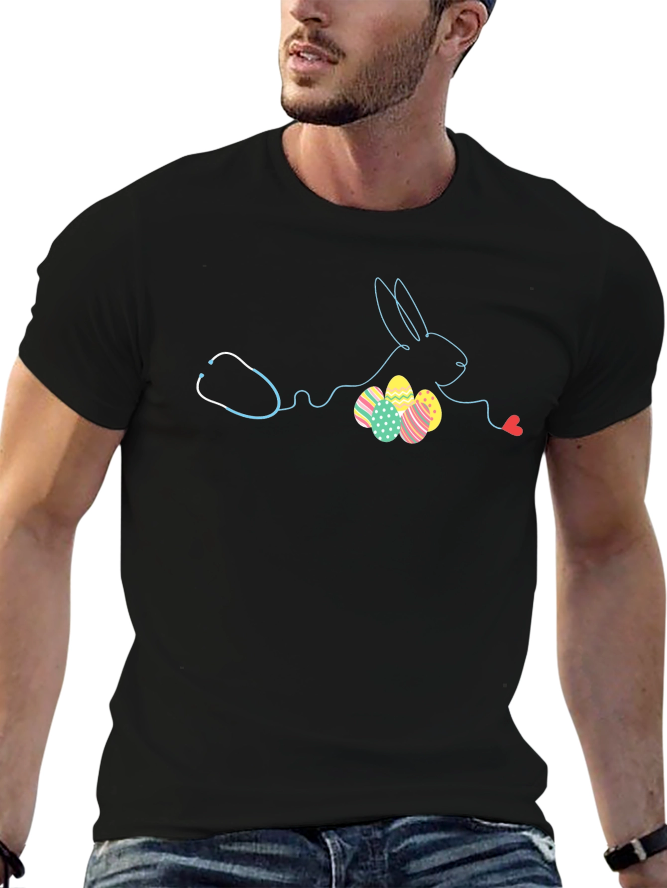 Easter Bunny Doctor Stethoscope T-Shirt