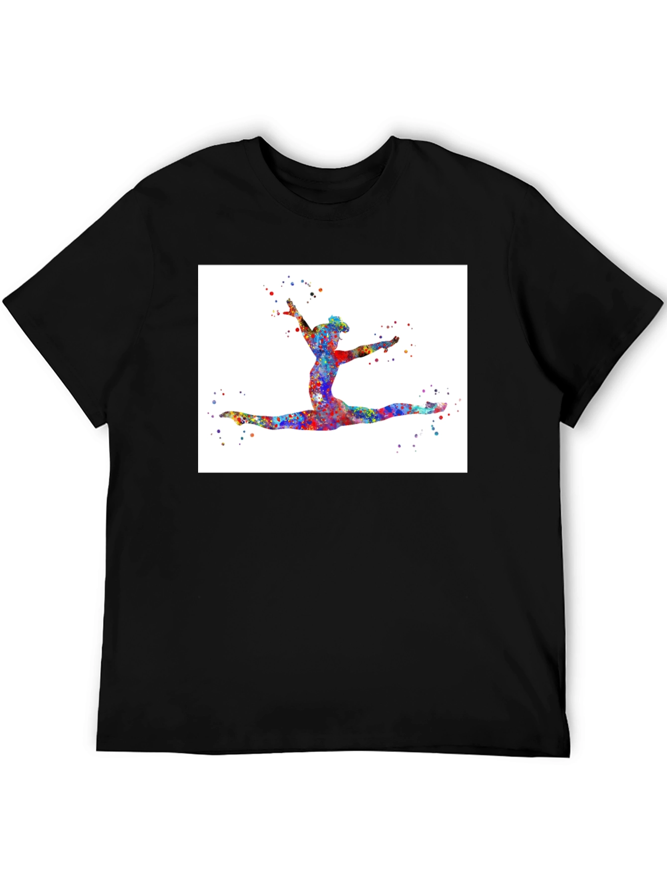 Gymnast Watercolor Art T-Shirt