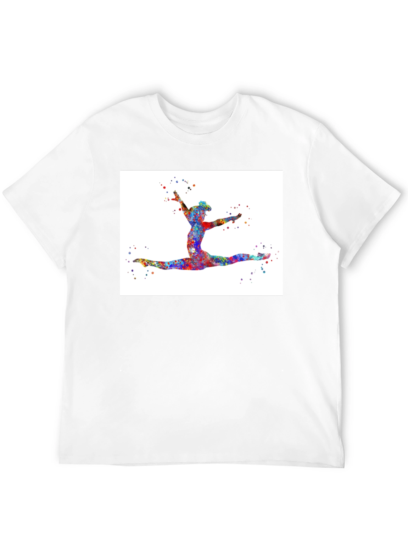 Gymnast Watercolor Art T-Shirt