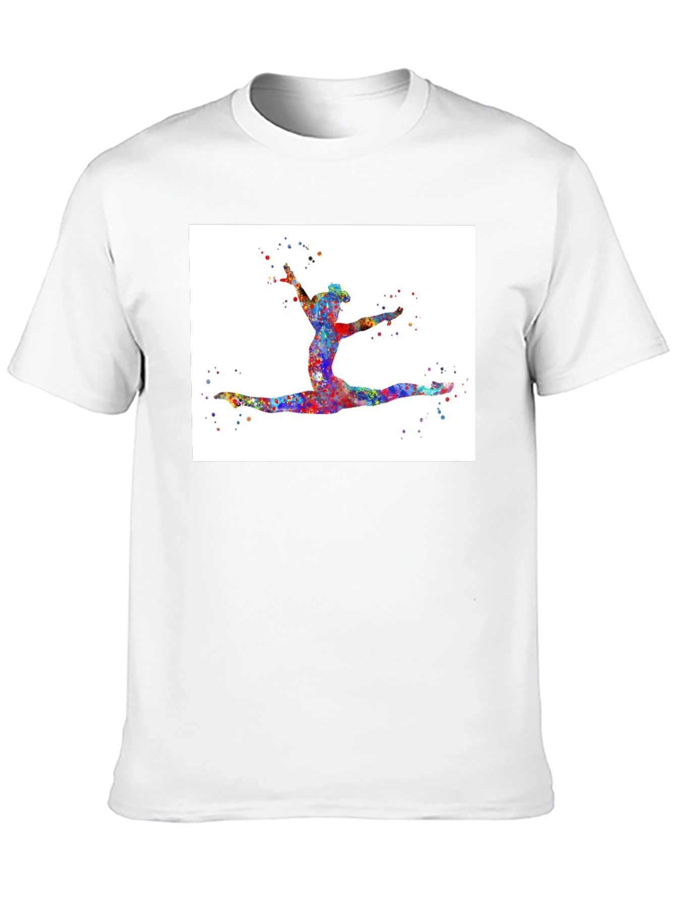 Gymnast Watercolor Art T-Shirt