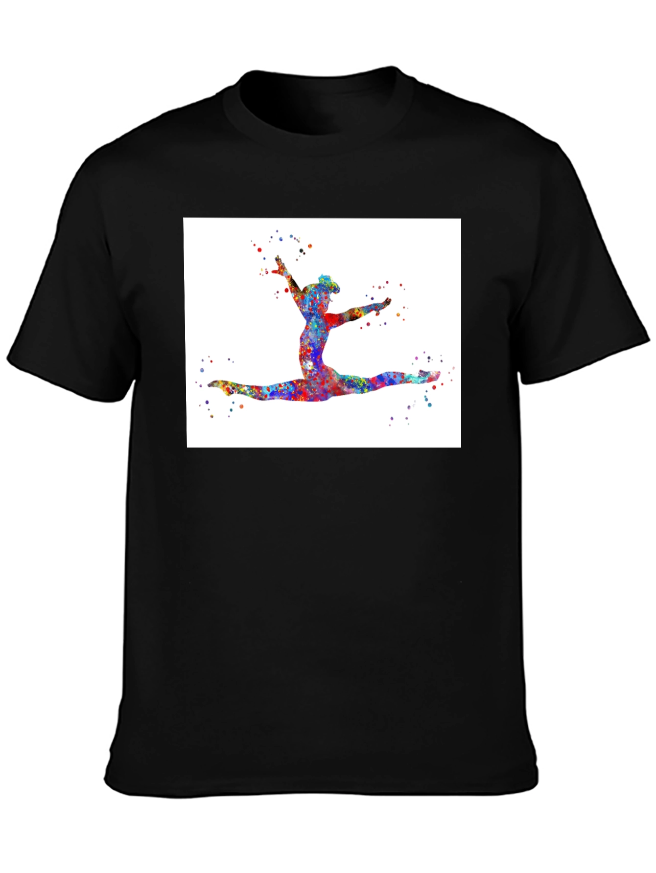 Gymnast Watercolor Art T-Shirt