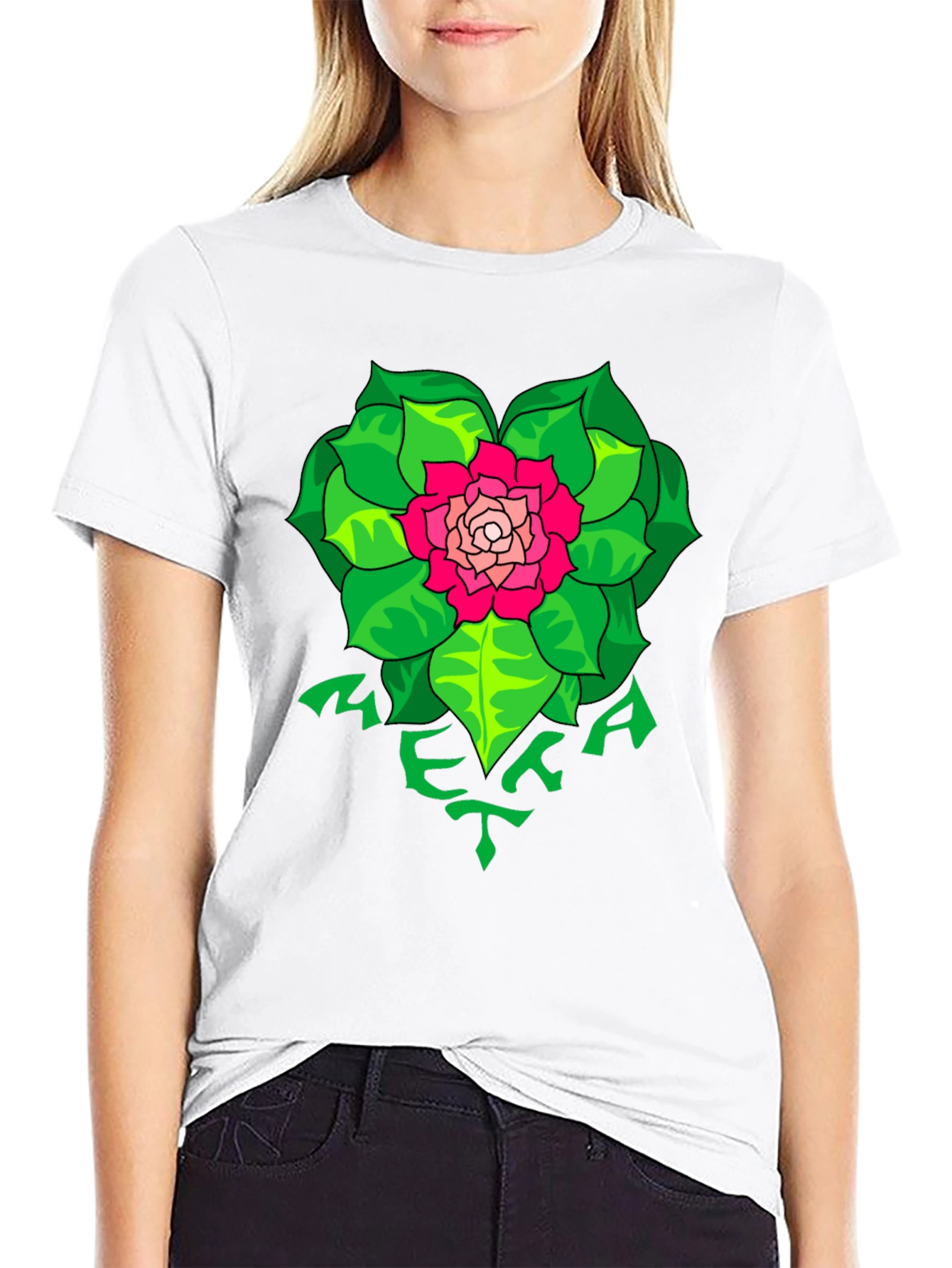 Floral Meka T-Shirt - Unique Graphic Tee