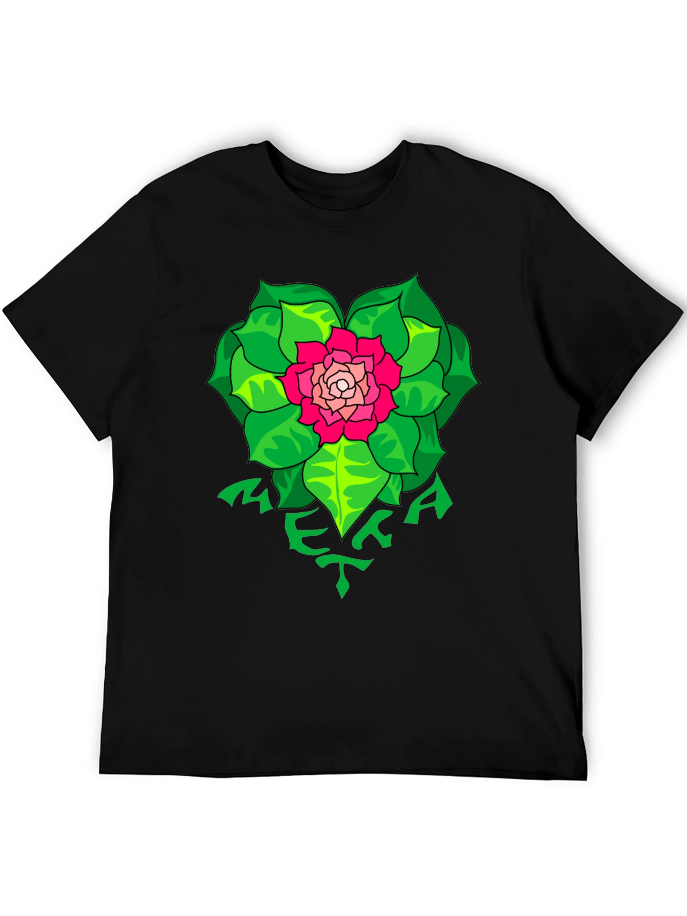 Floral Meka T-Shirt - Unique Graphic Tee