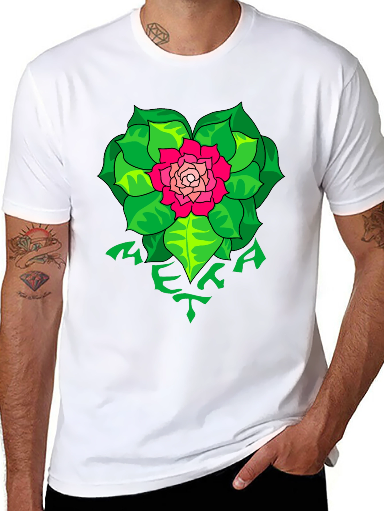 Floral Meka T-Shirt - Unique Graphic Tee