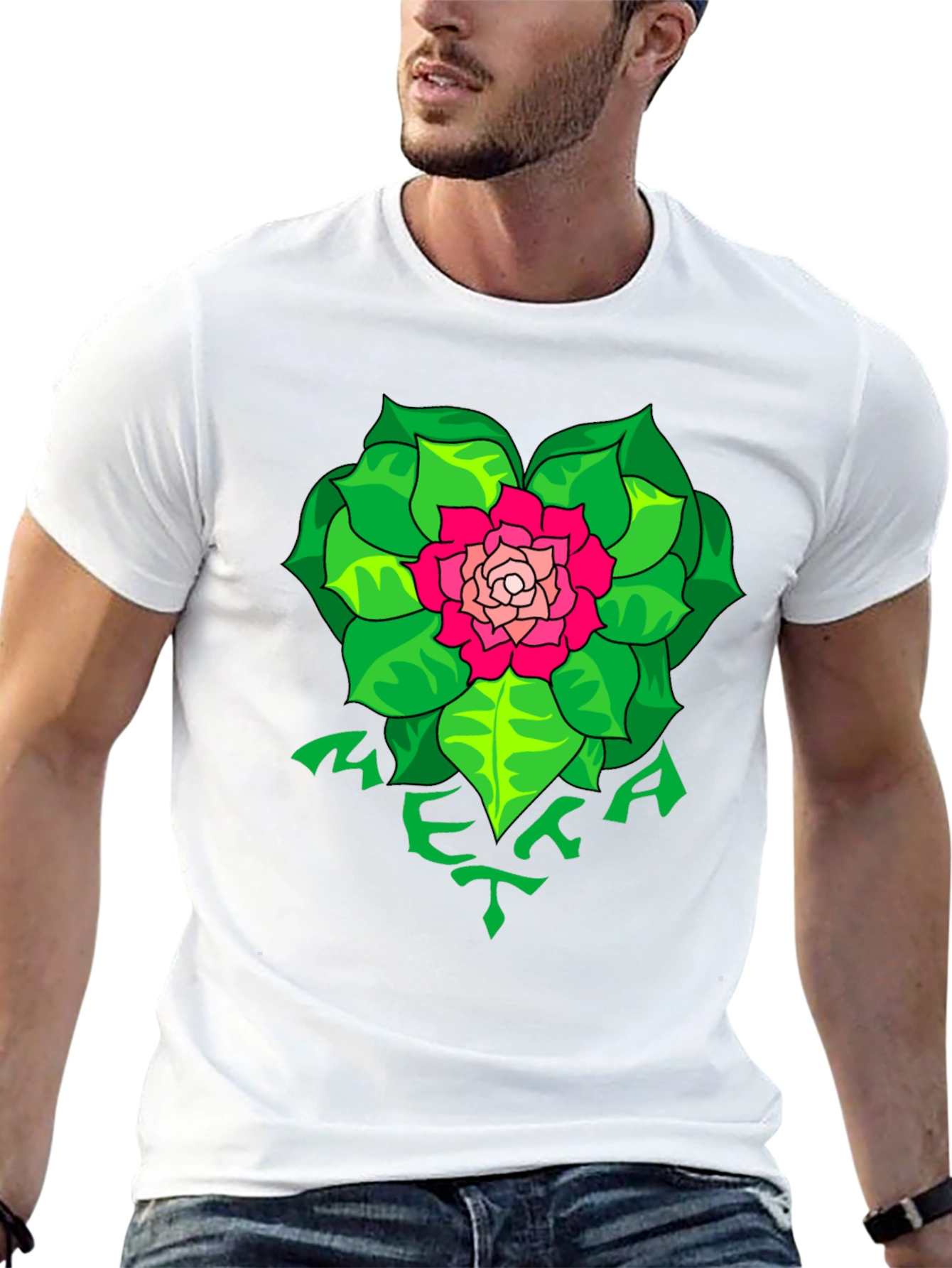 Floral Meka T-Shirt - Unique Graphic Tee