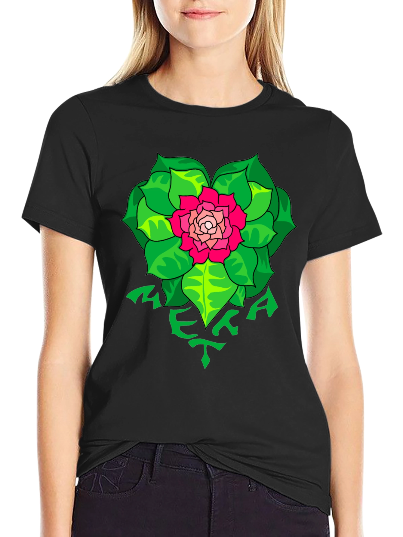 Floral Meka T-Shirt - Unique Graphic Tee