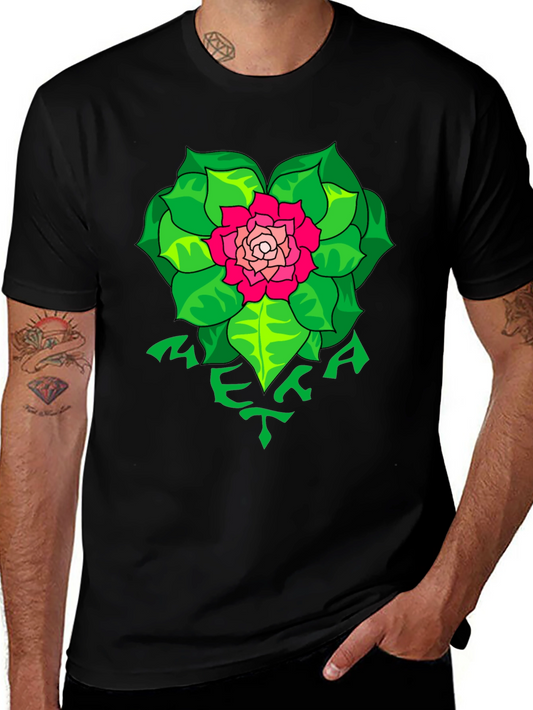 Floral Meka T-Shirt - Unique Graphic Tee