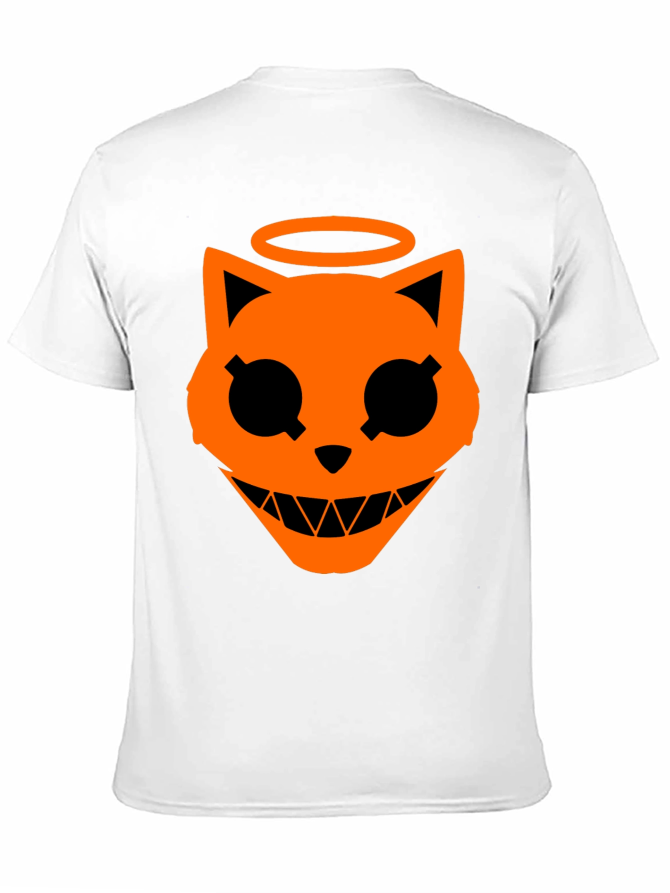 Angel Cat Graphic T-Shirt - Halloween Style