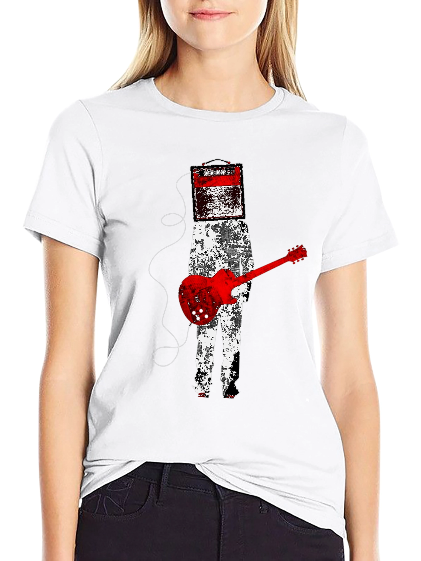 Amplified Guitar Graphic Tee - Black