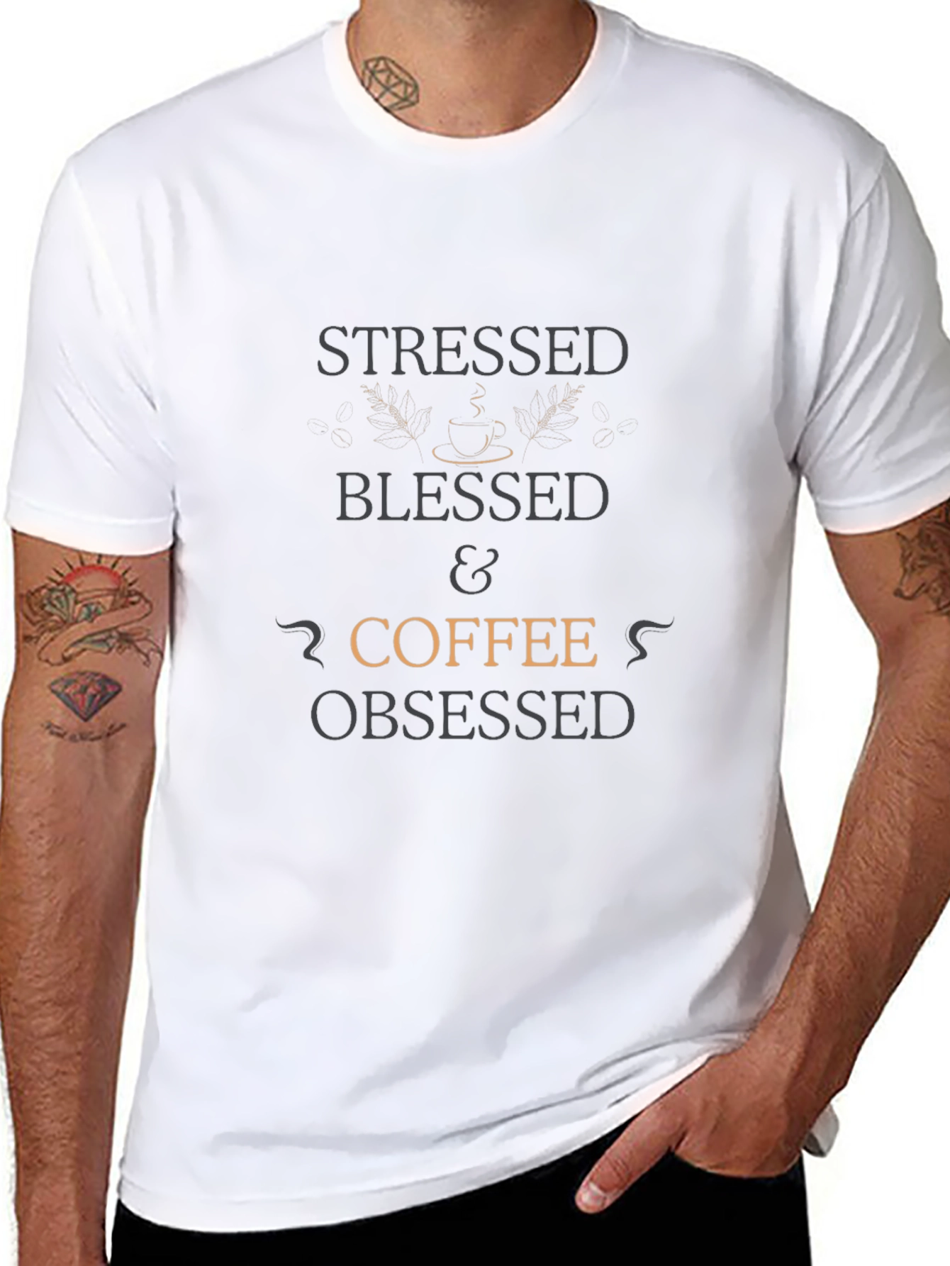 Stressed Blessed & Coffee Obsessed T-Shirt