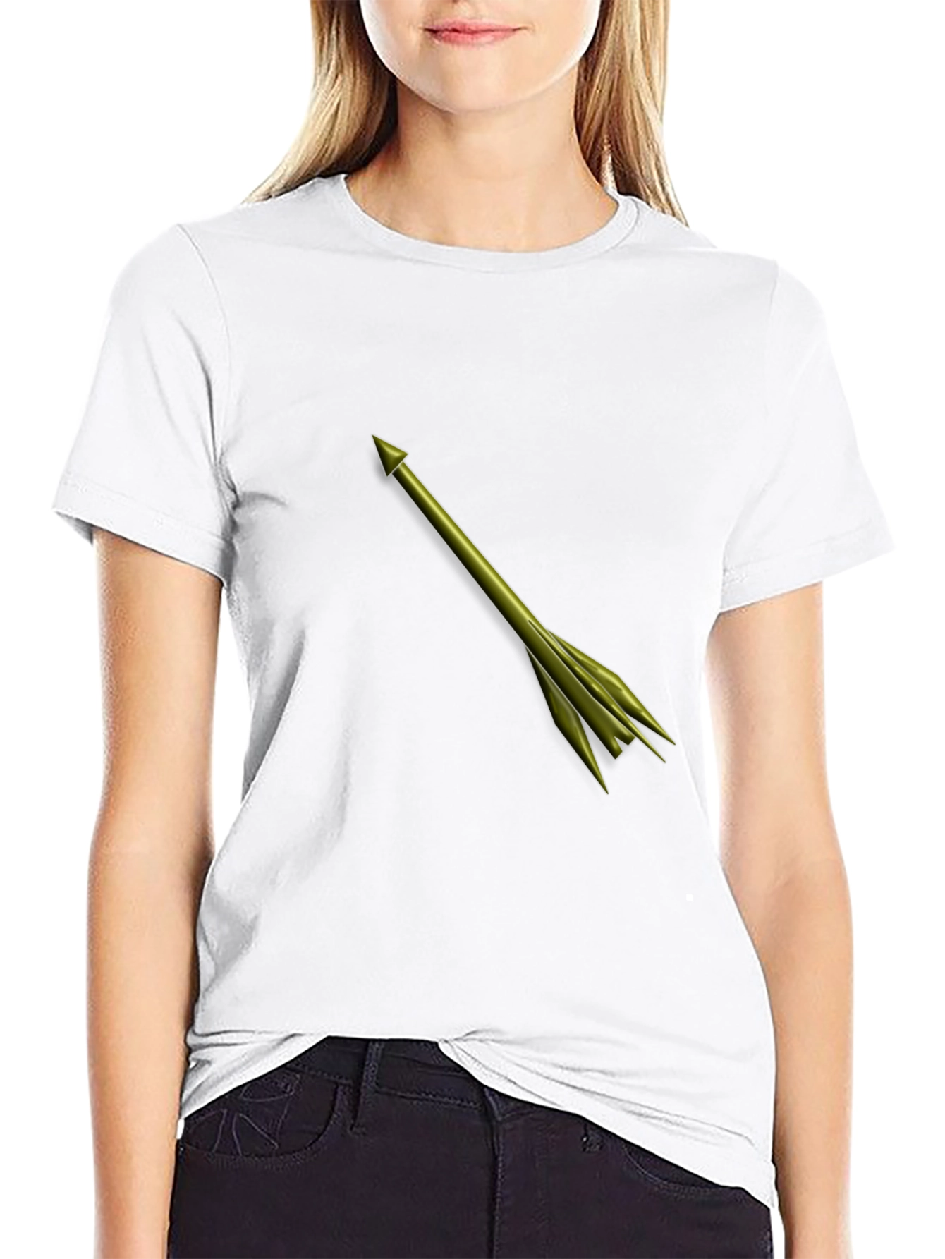 Arrow Graphic Black Tee - Sleek & Stylish Design