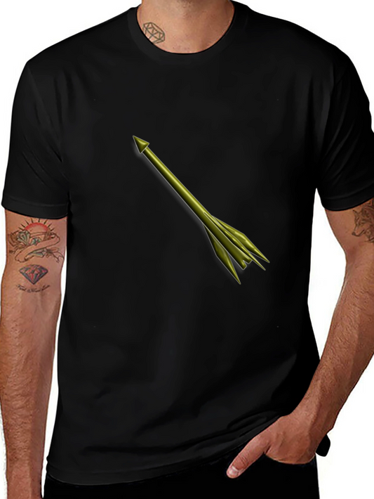 Arrow Graphic Black Tee - Sleek & Stylish Design