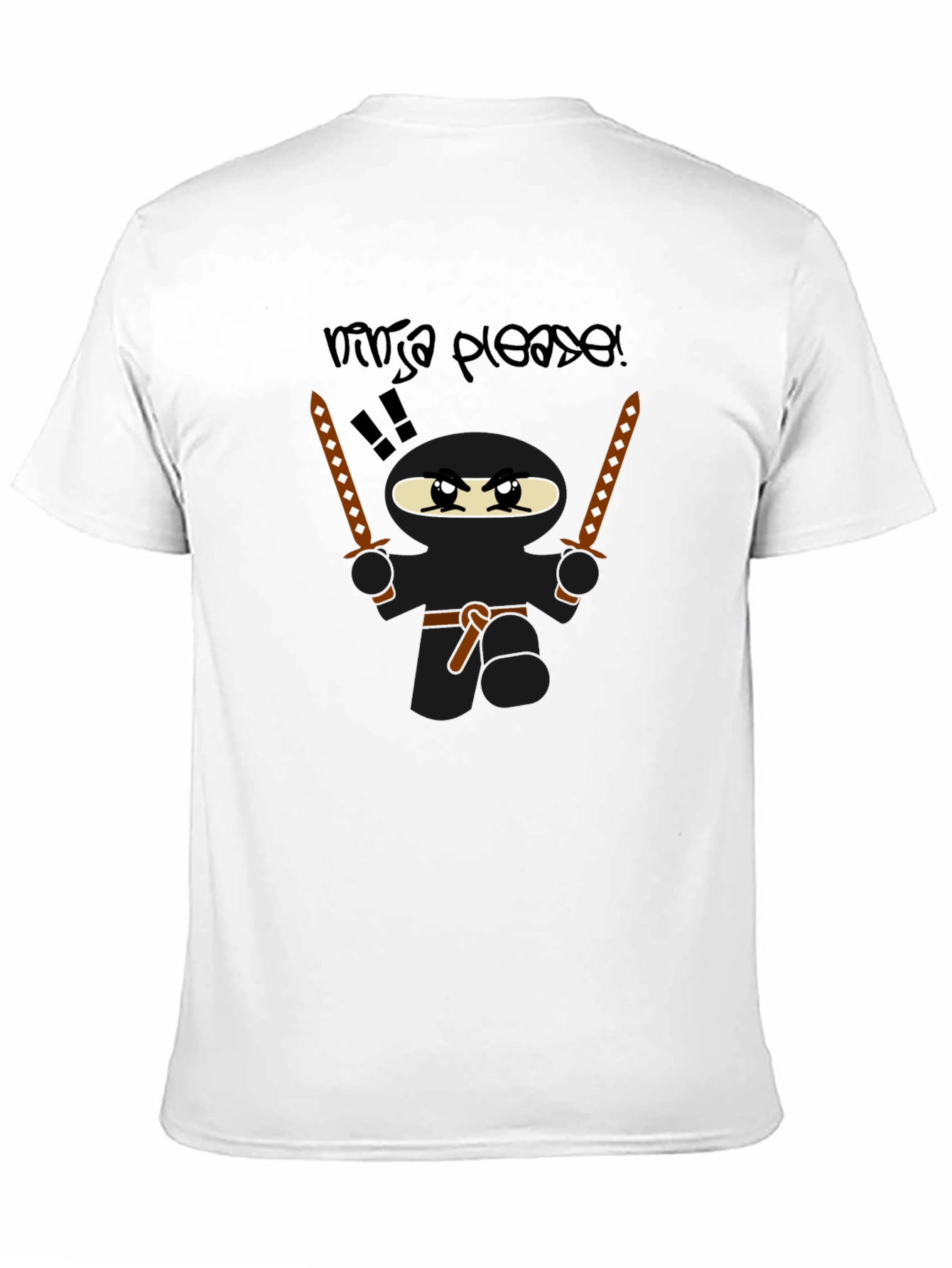 Ninja Please! Graphic Print T-Shirt