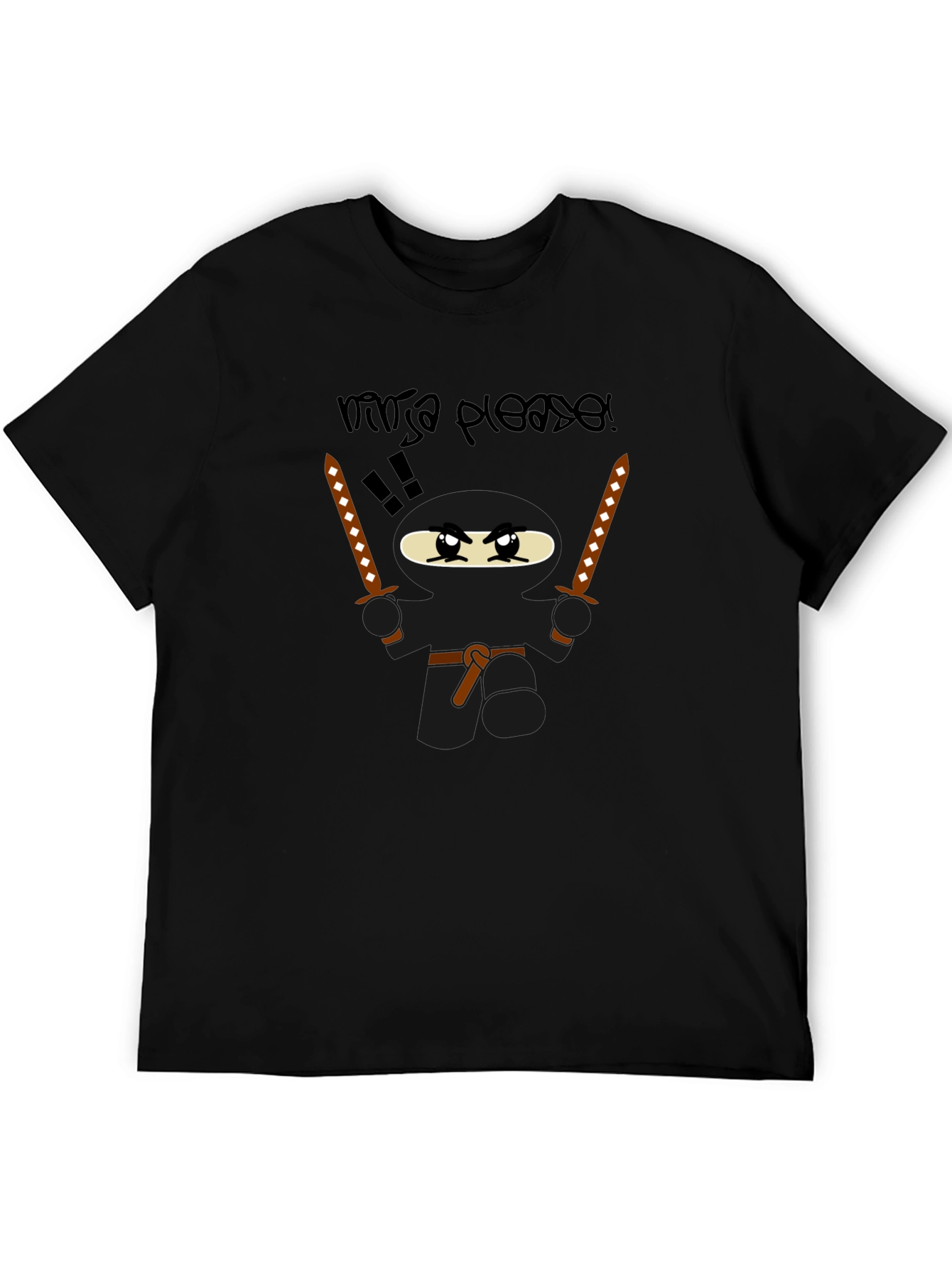 Ninja Please! Graphic Print T-Shirt