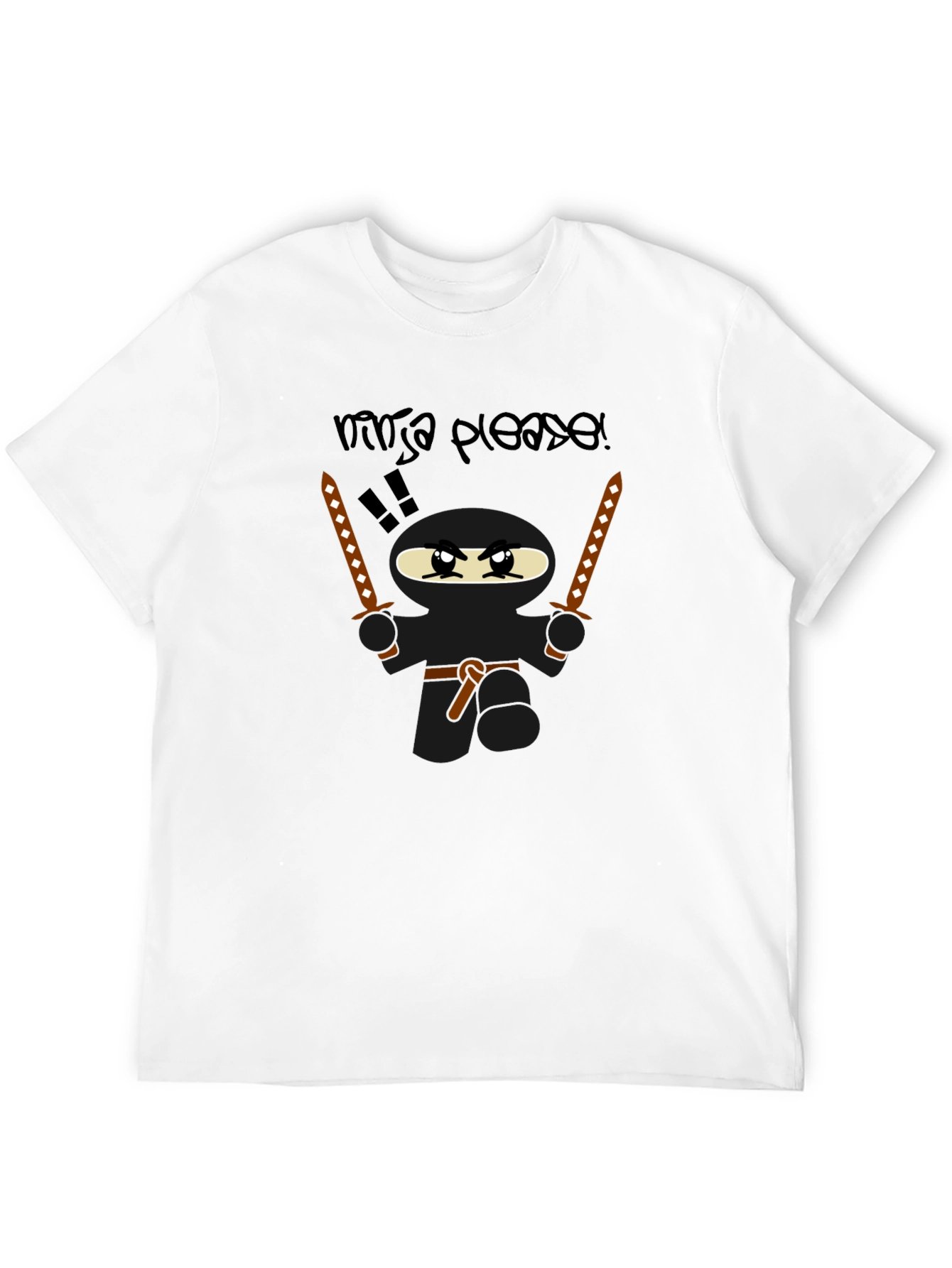 Ninja Please! Graphic Print T-Shirt