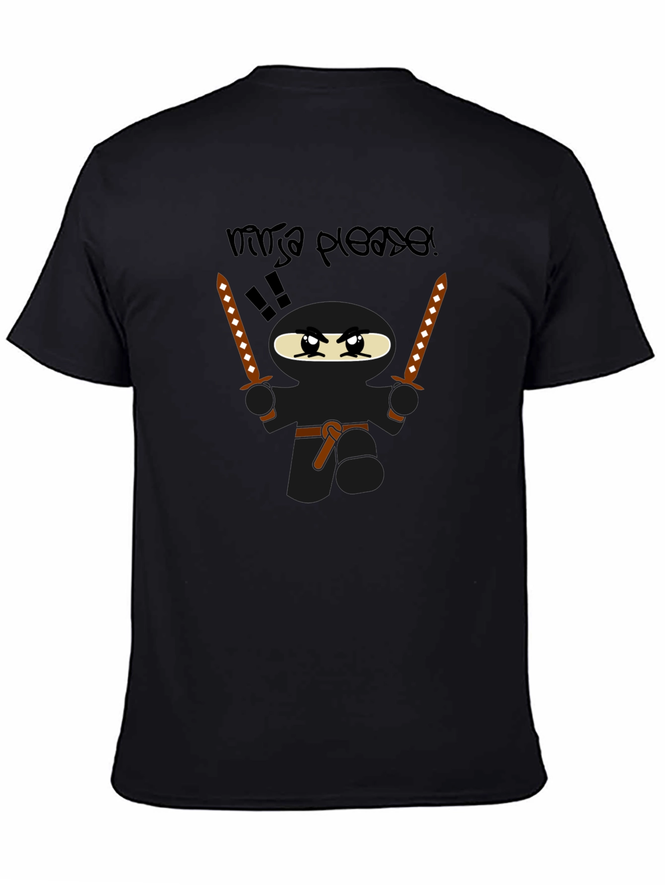 Ninja Please! Graphic Print T-Shirt
