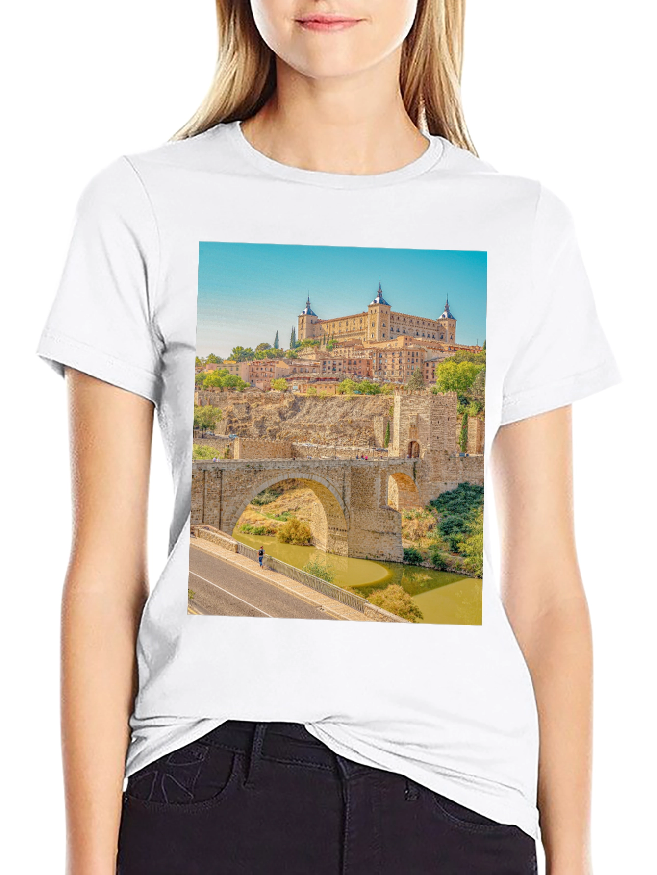 Toledo Spain Black T-Shirt