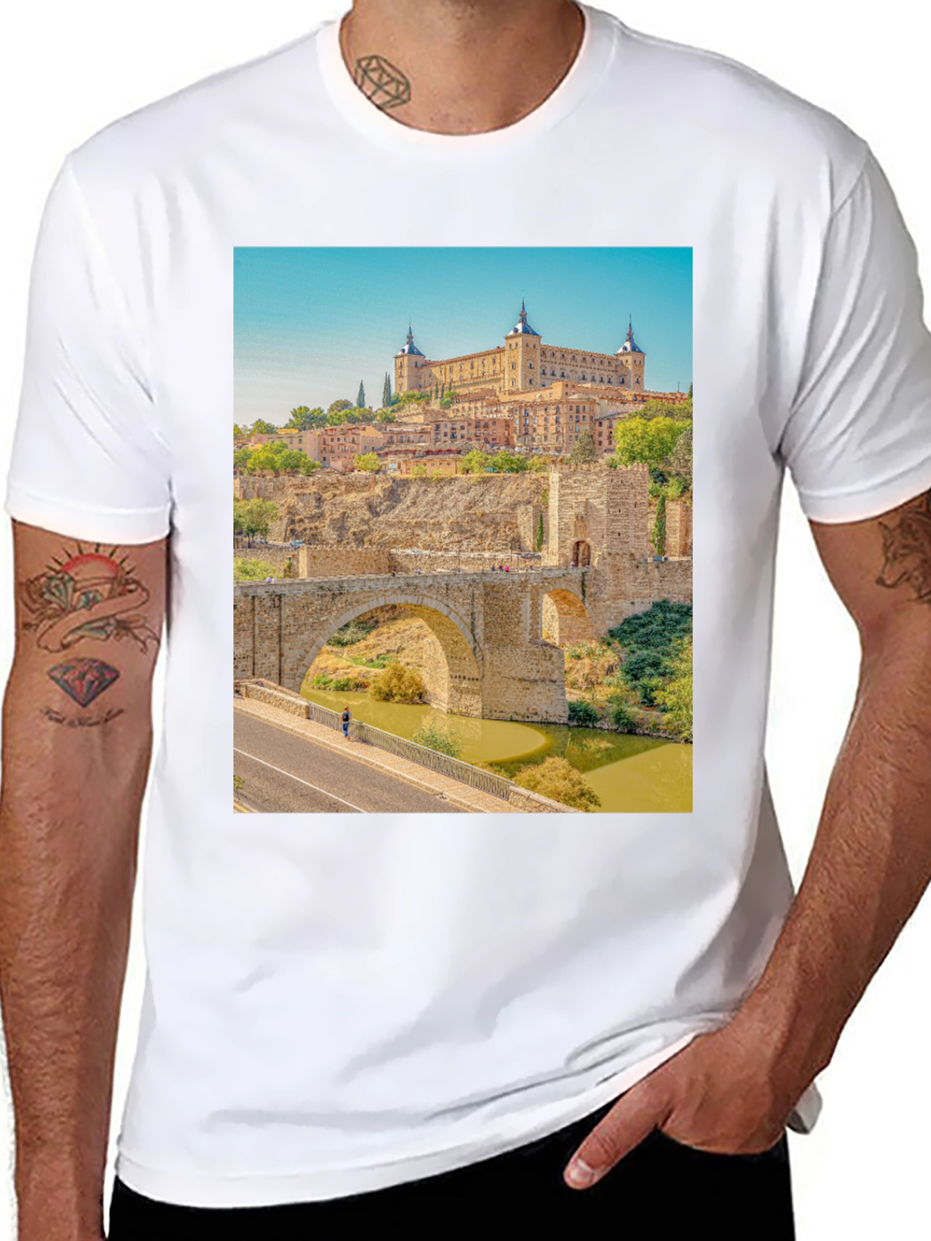 Toledo Spain Black T-Shirt