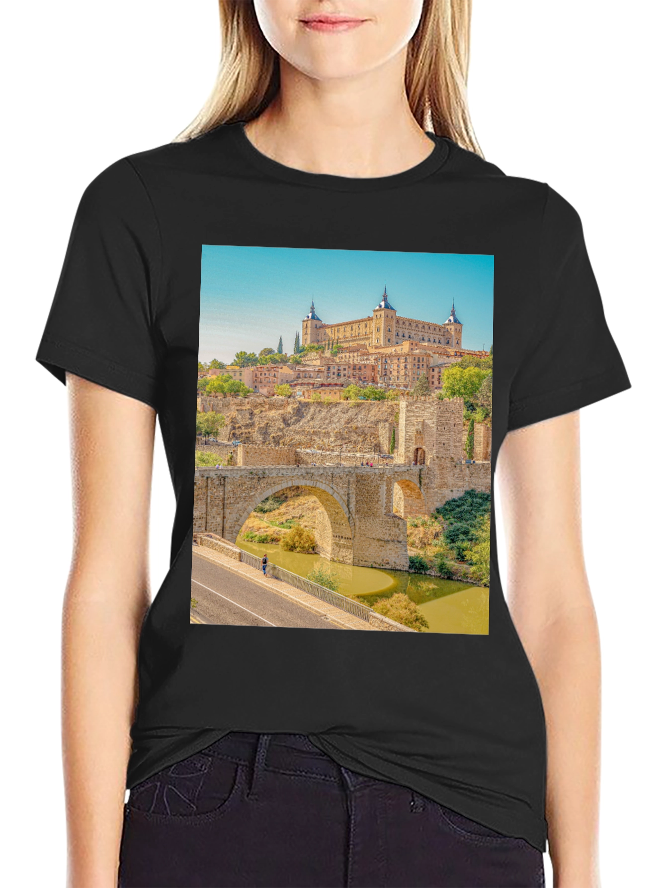 Toledo Spain Black T-Shirt