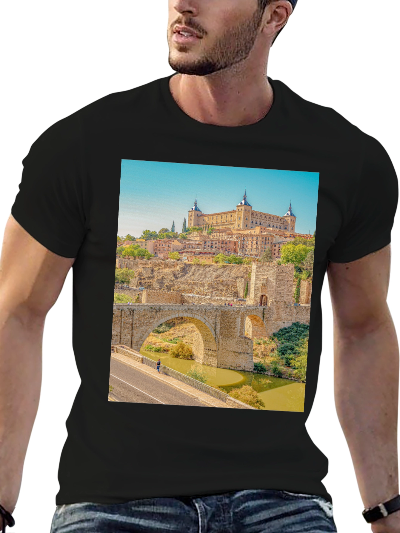 Toledo Spain Black T-Shirt