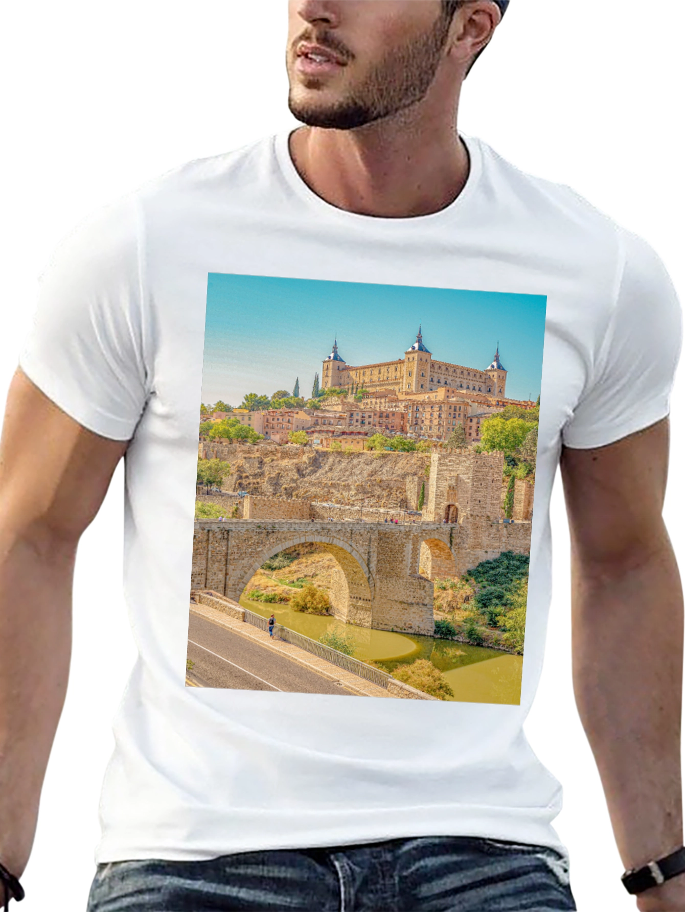 Toledo Spain Black T-Shirt