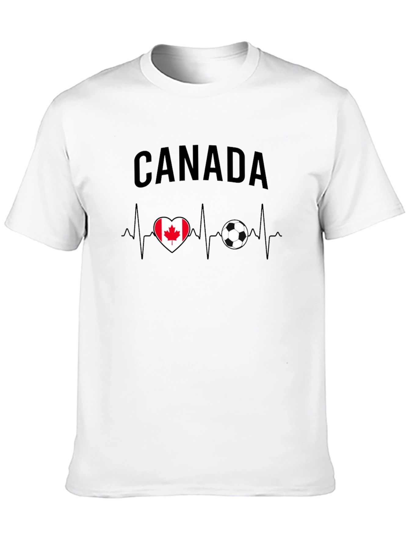 Canada Heartbeat Soccer T-Shirt
