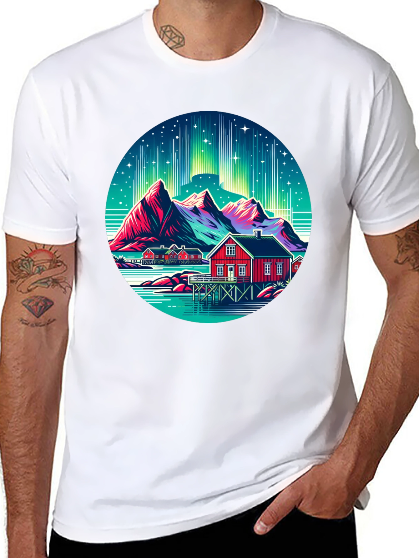 Mountain & Cabin Graphic Tee