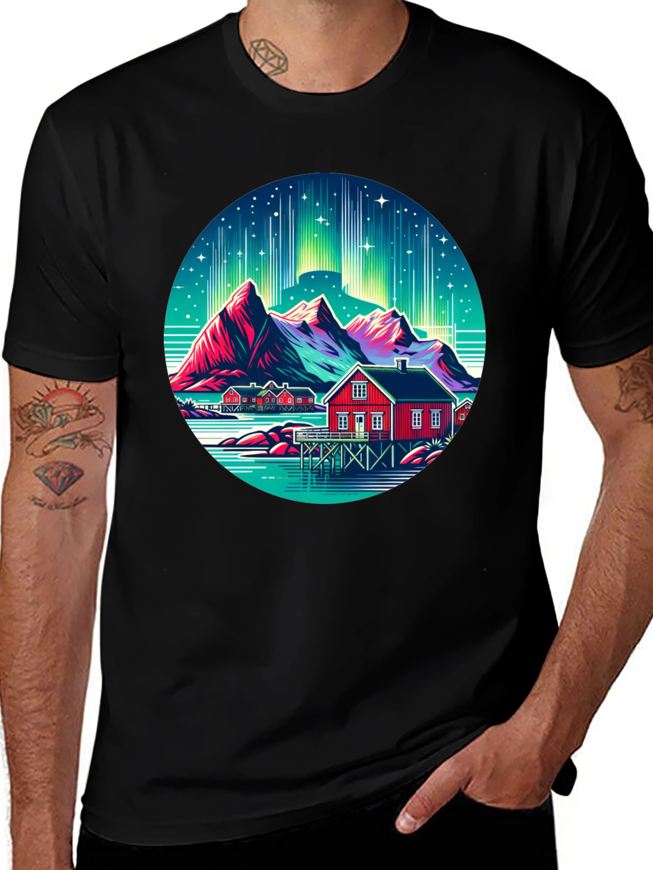 Mountain & Cabin Graphic Tee