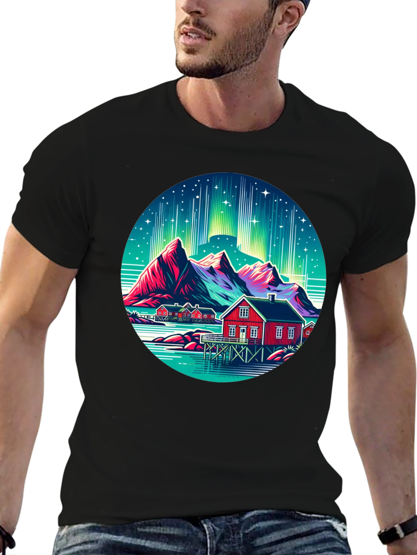 Mountain & Cabin Graphic Tee