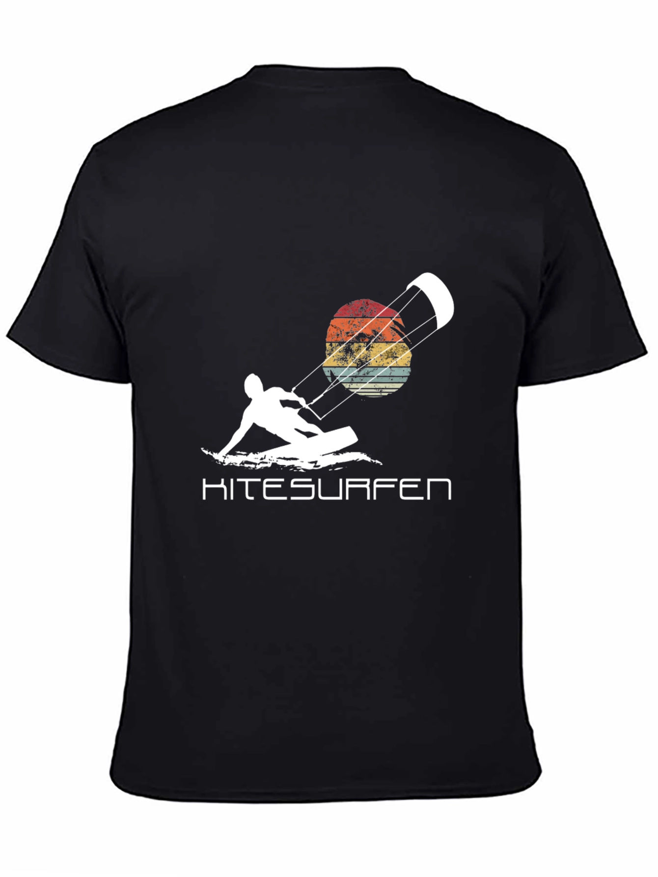 Kitesurfen T-Shirt Retro Sunset Watersport Tee