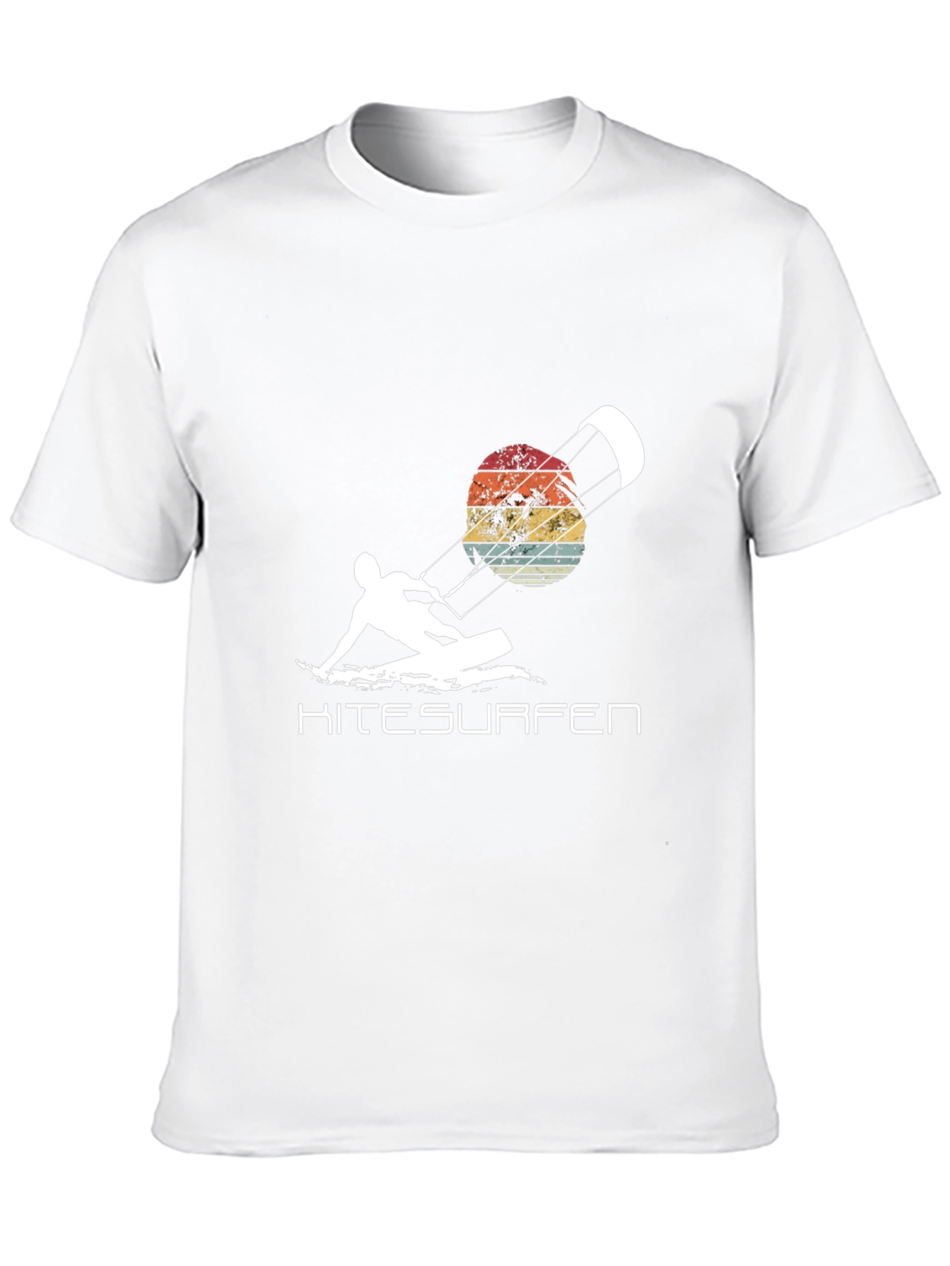 Kitesurfen T-Shirt Retro Sunset Watersport Tee