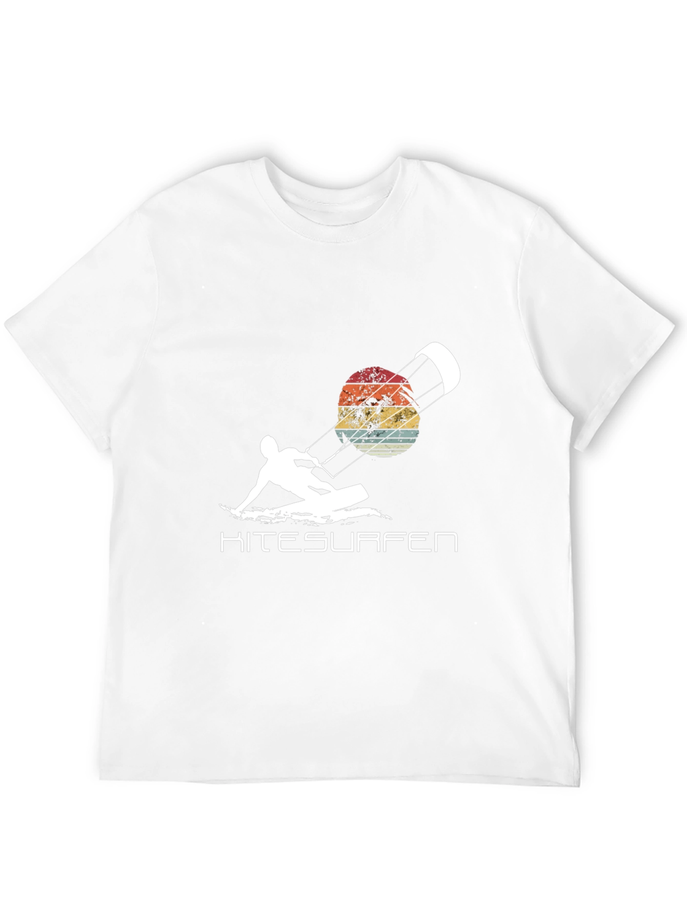 Kitesurfen T-Shirt Retro Sunset Watersport Tee