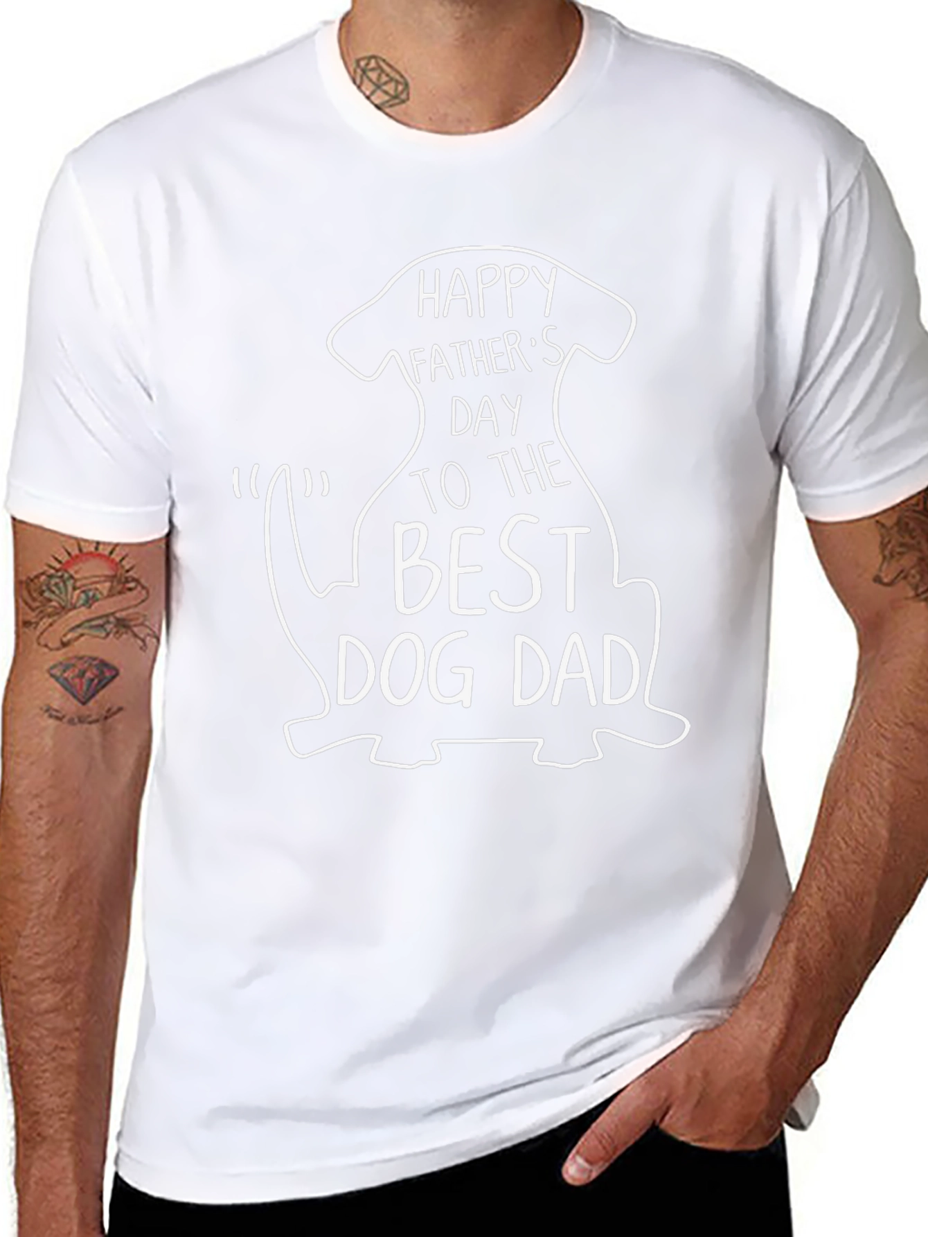 Happy Fathers Day Dog Dad T-Shirt