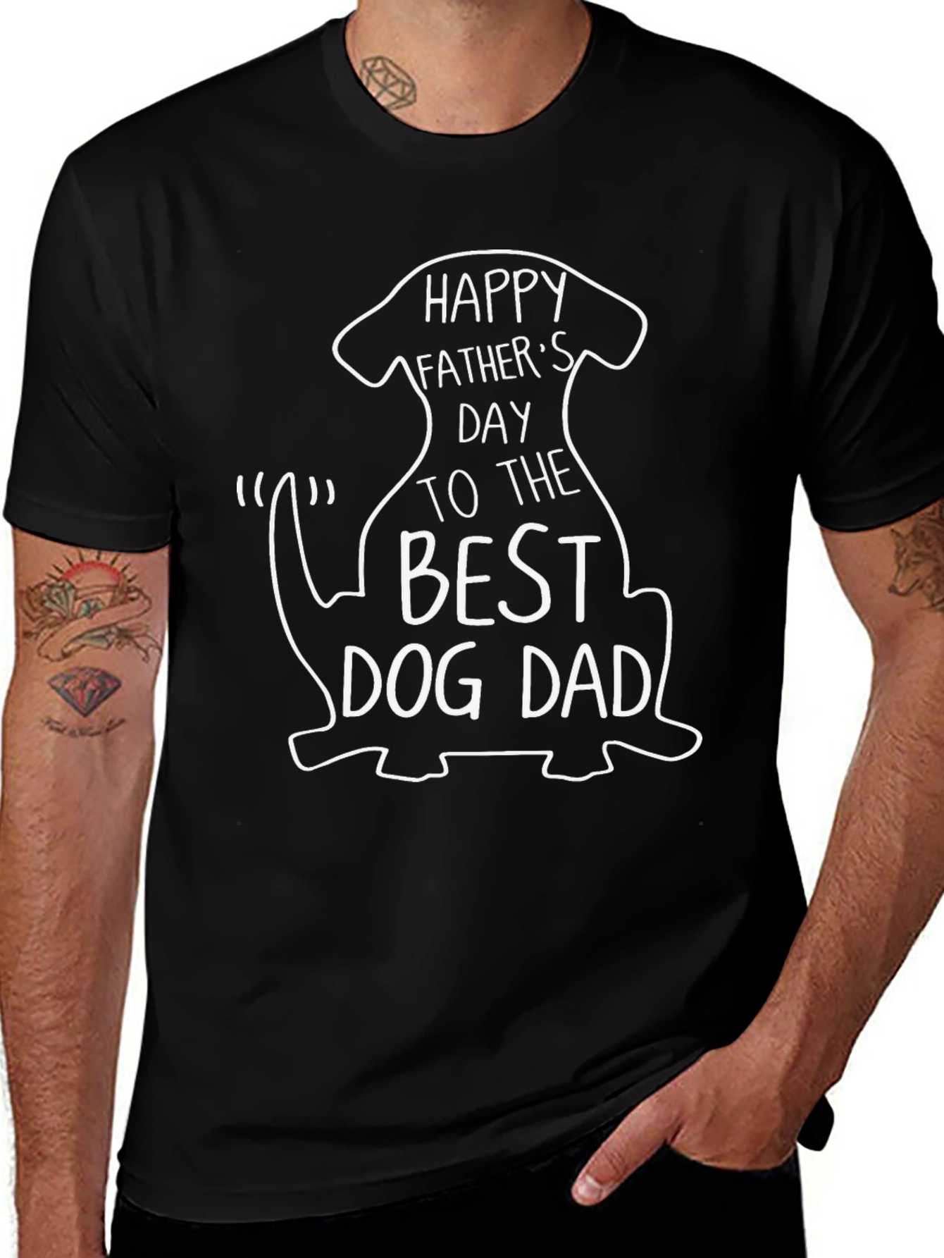 Happy Fathers Day Dog Dad T-Shirt