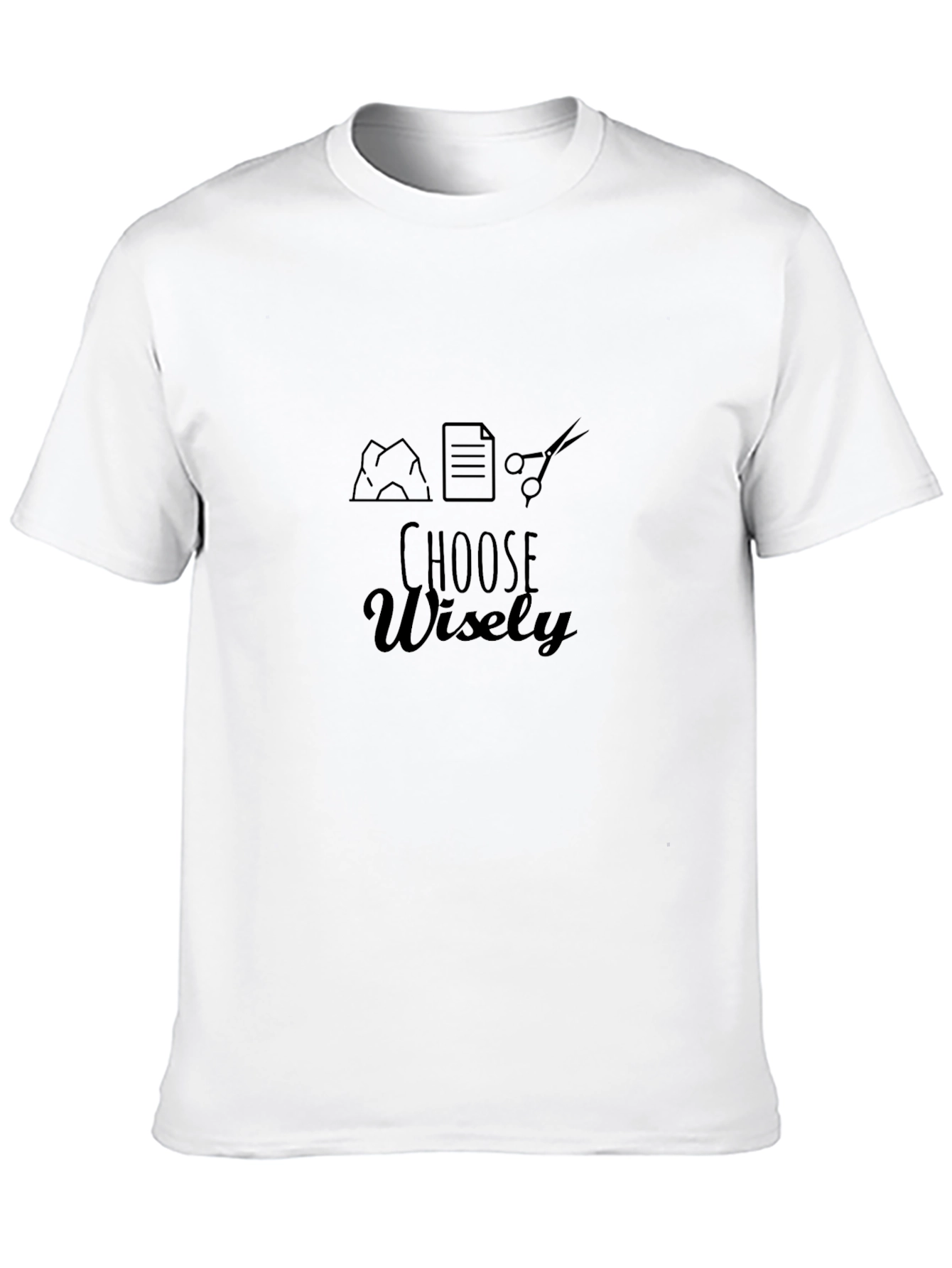 Choose Wisely T-Shirt - Rock Paper Scissors