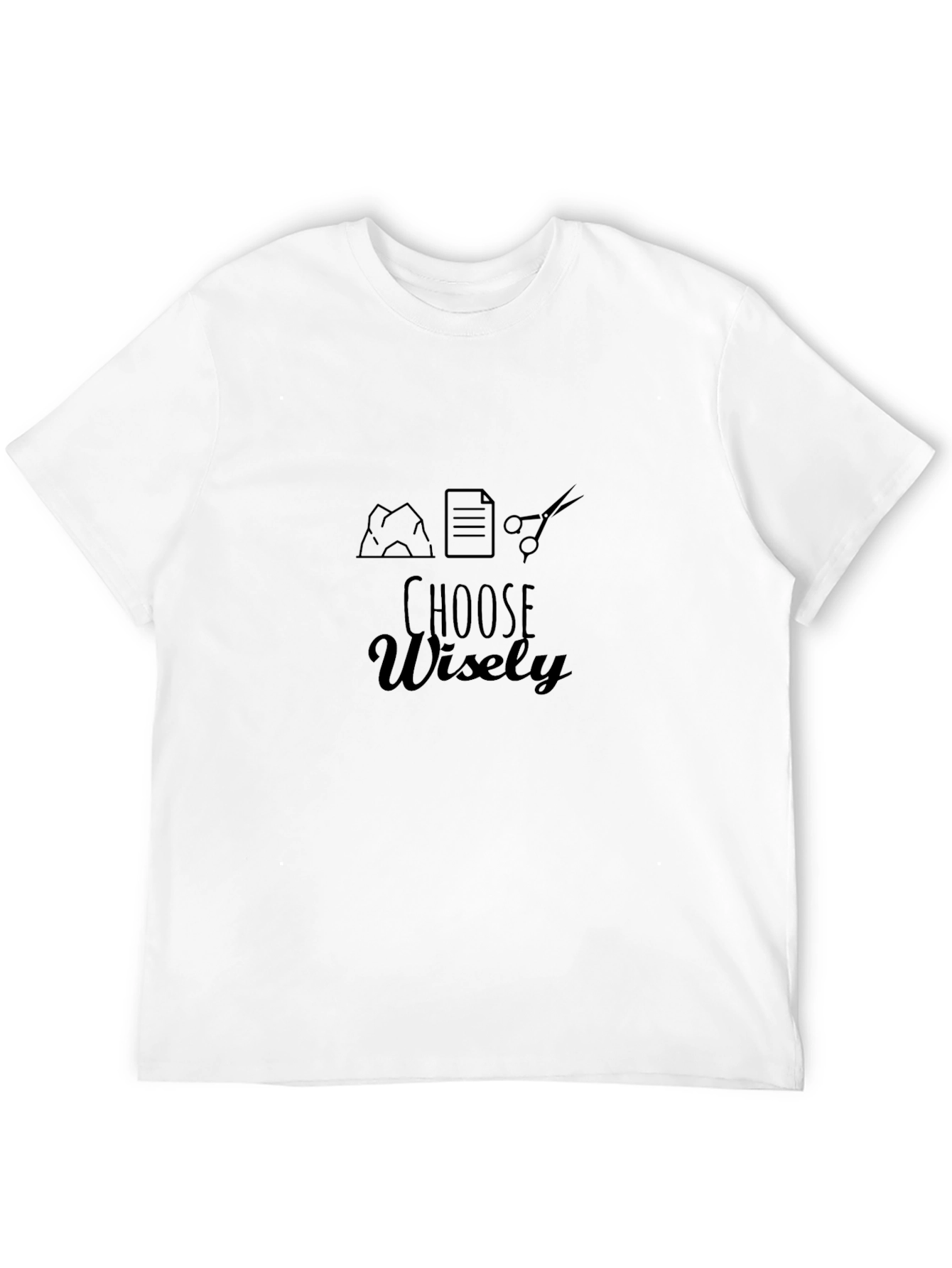 Choose Wisely T-Shirt - Rock Paper Scissors