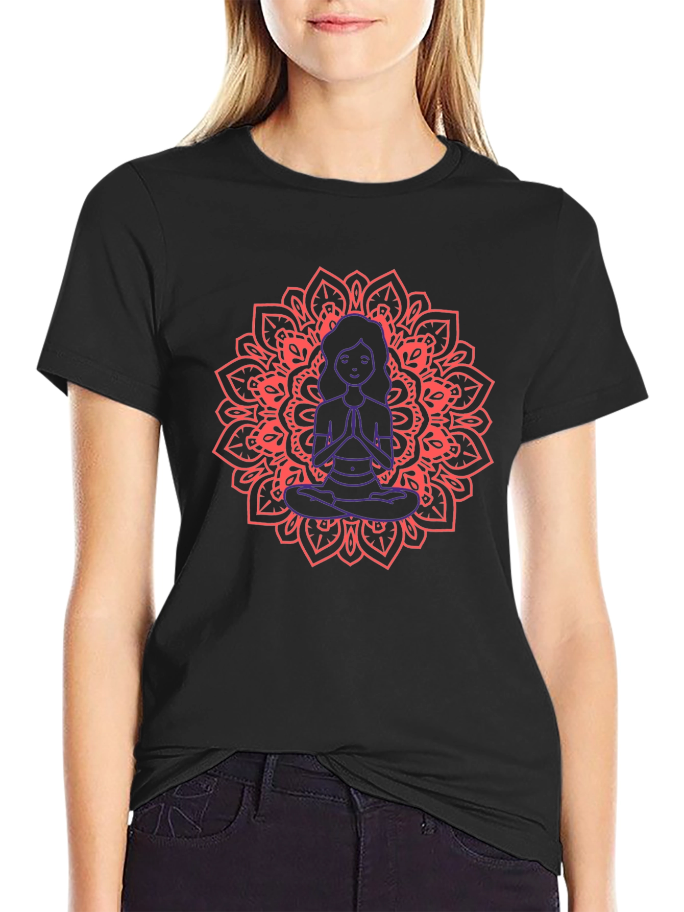 Meditating Mandala Graphic Tee