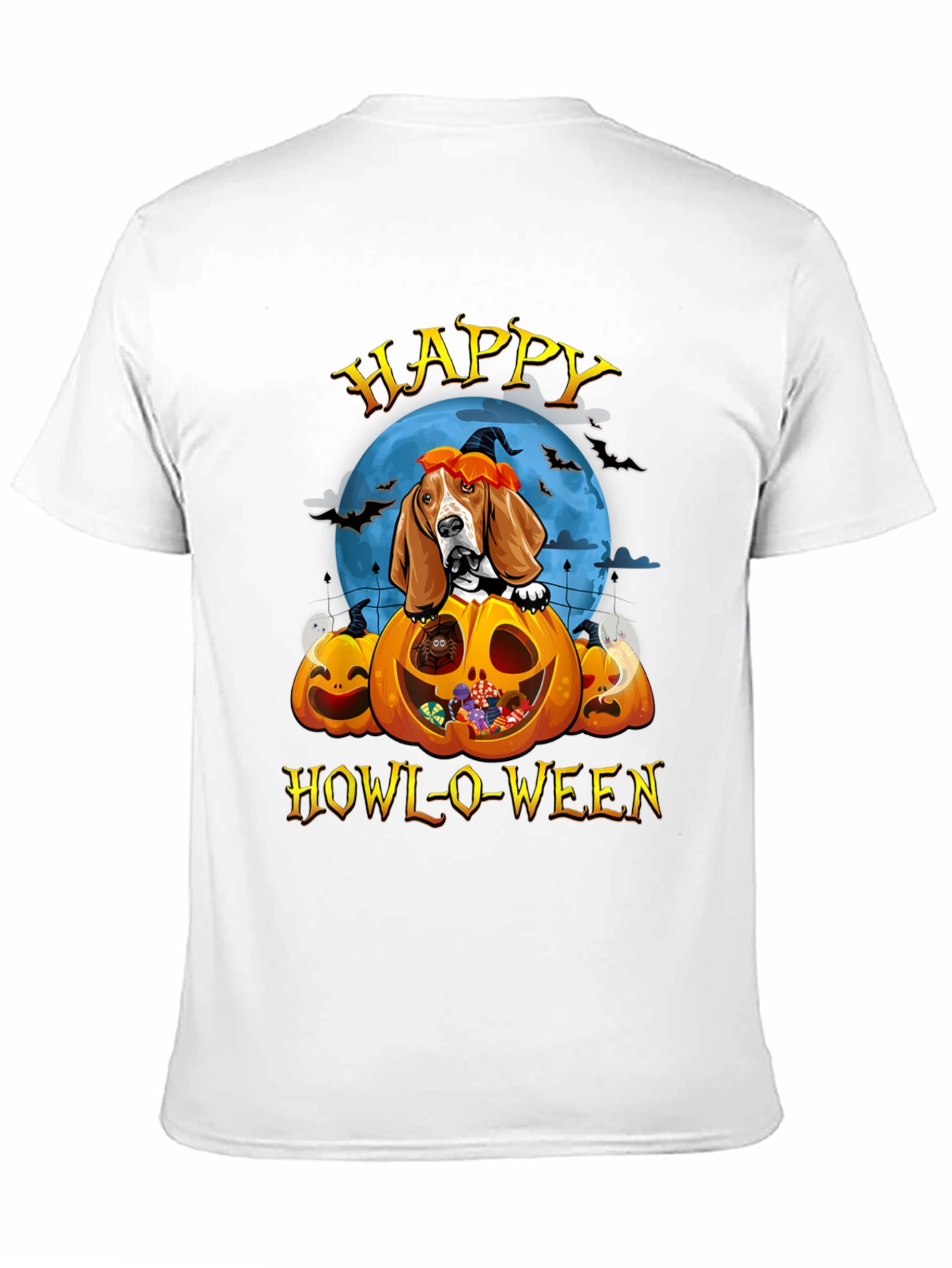 Happy Howl-O-Ween Dog T-Shirt