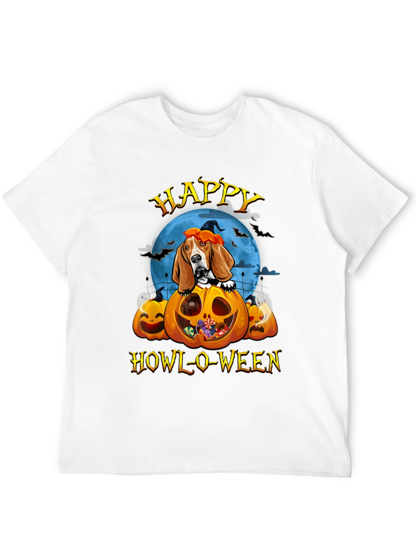 Happy Howl-O-Ween Dog T-Shirt