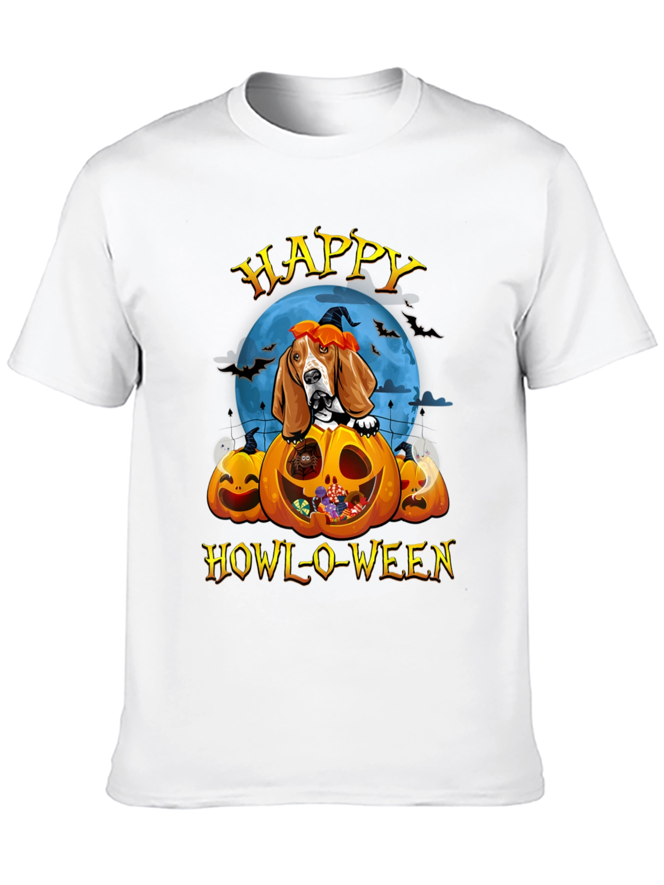 Happy Howl-O-Ween Dog T-Shirt