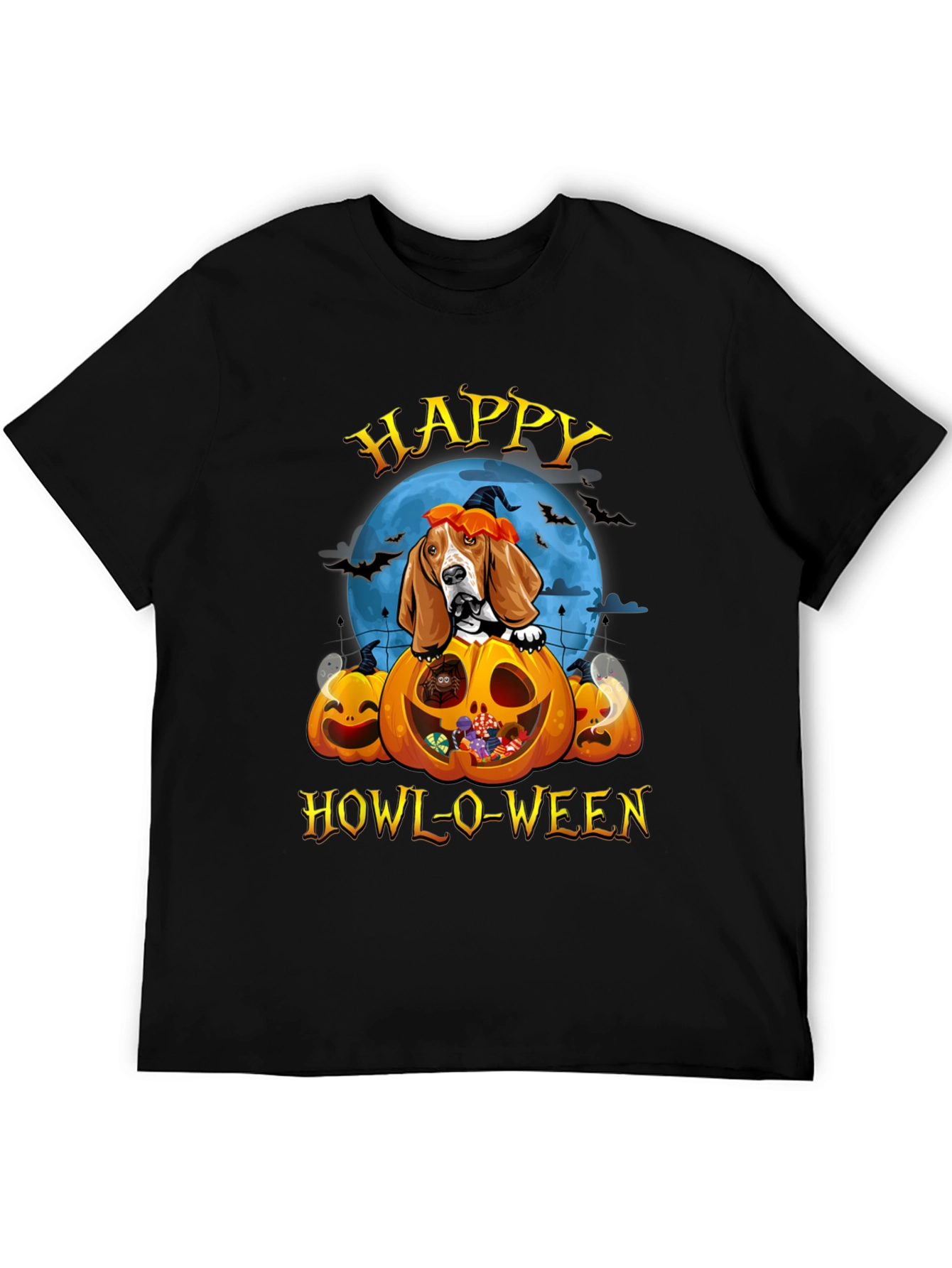 Happy Howl-O-Ween Dog T-Shirt