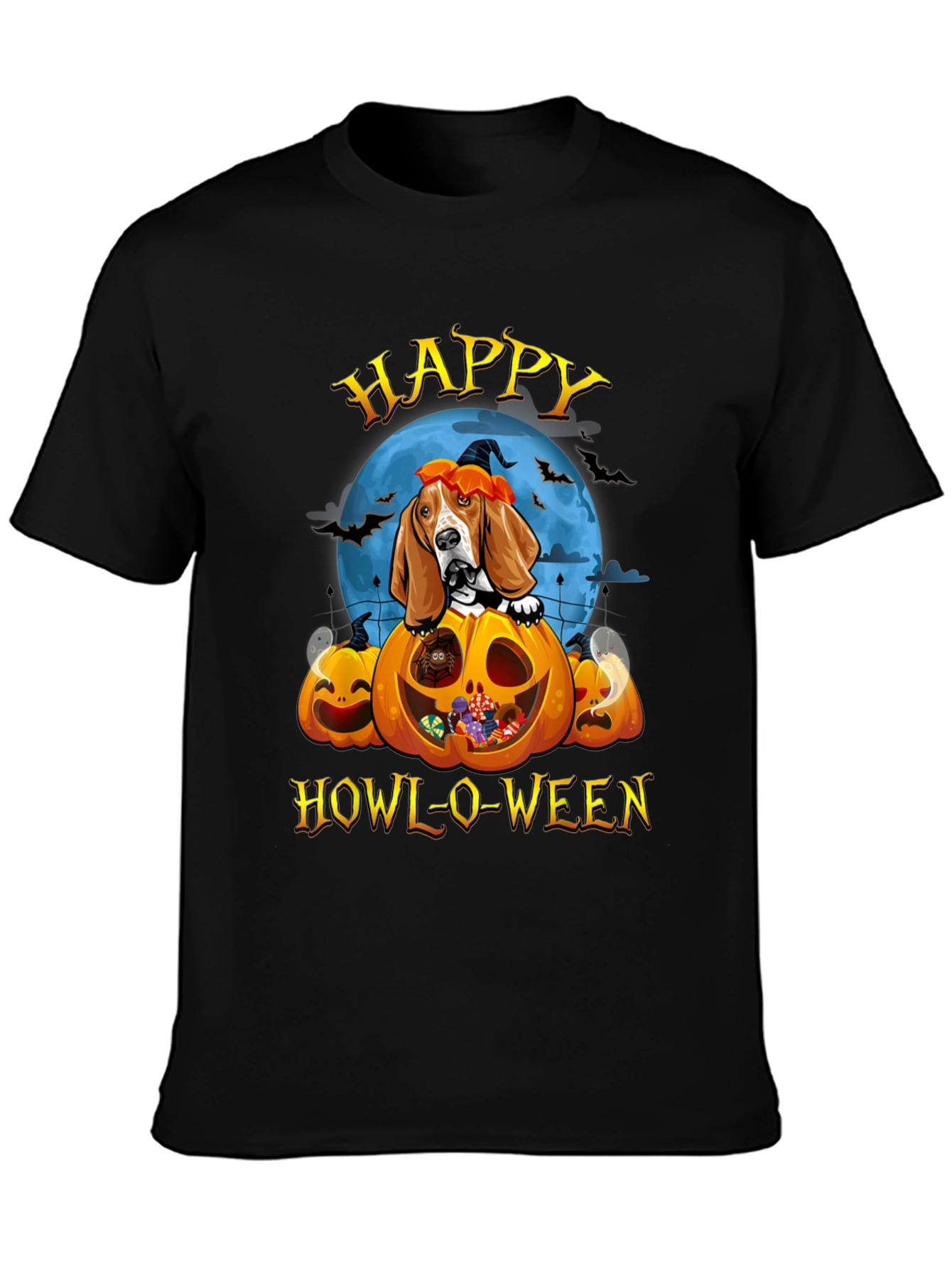 Happy Howl-O-Ween Dog T-Shirt