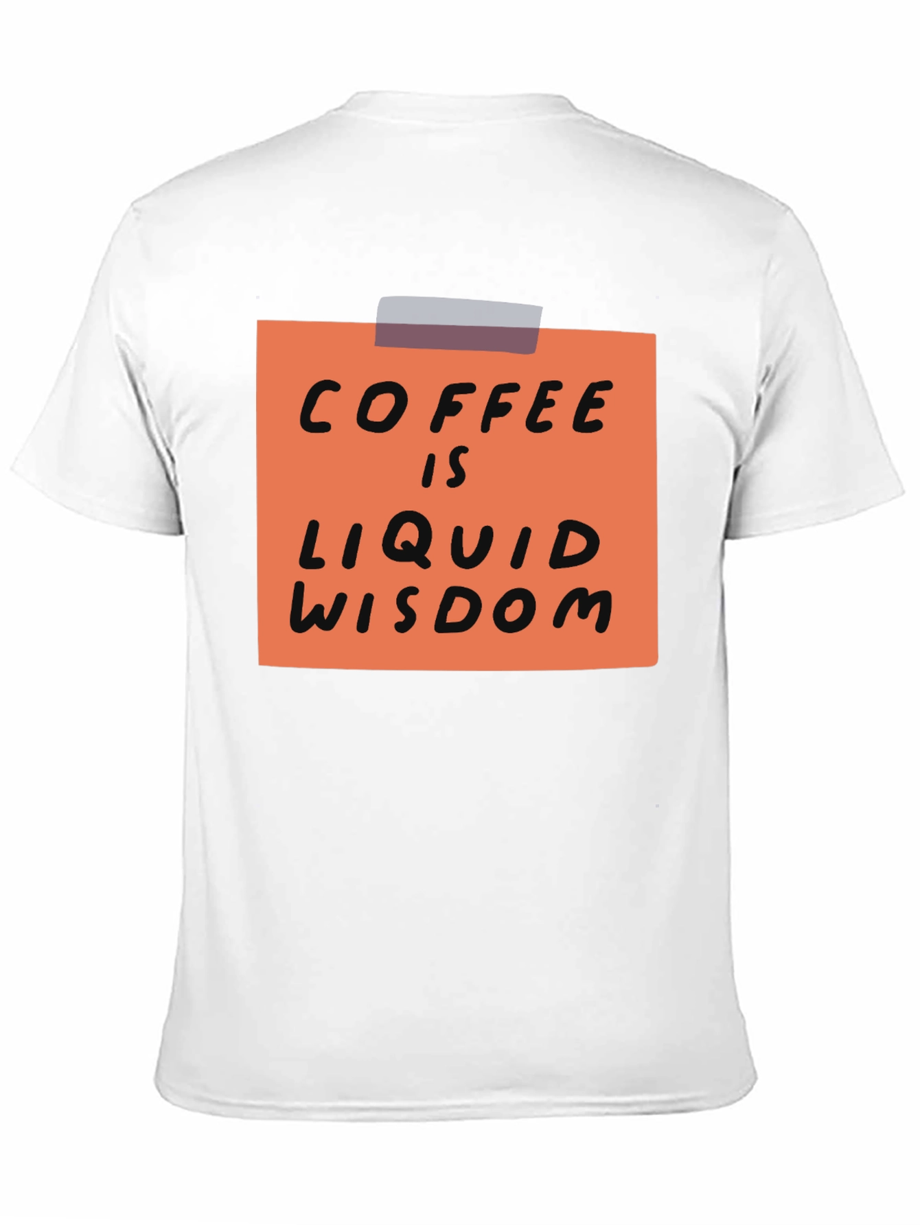 Coffee is Liquid Wisdom Graphic T-Shirt - Black
